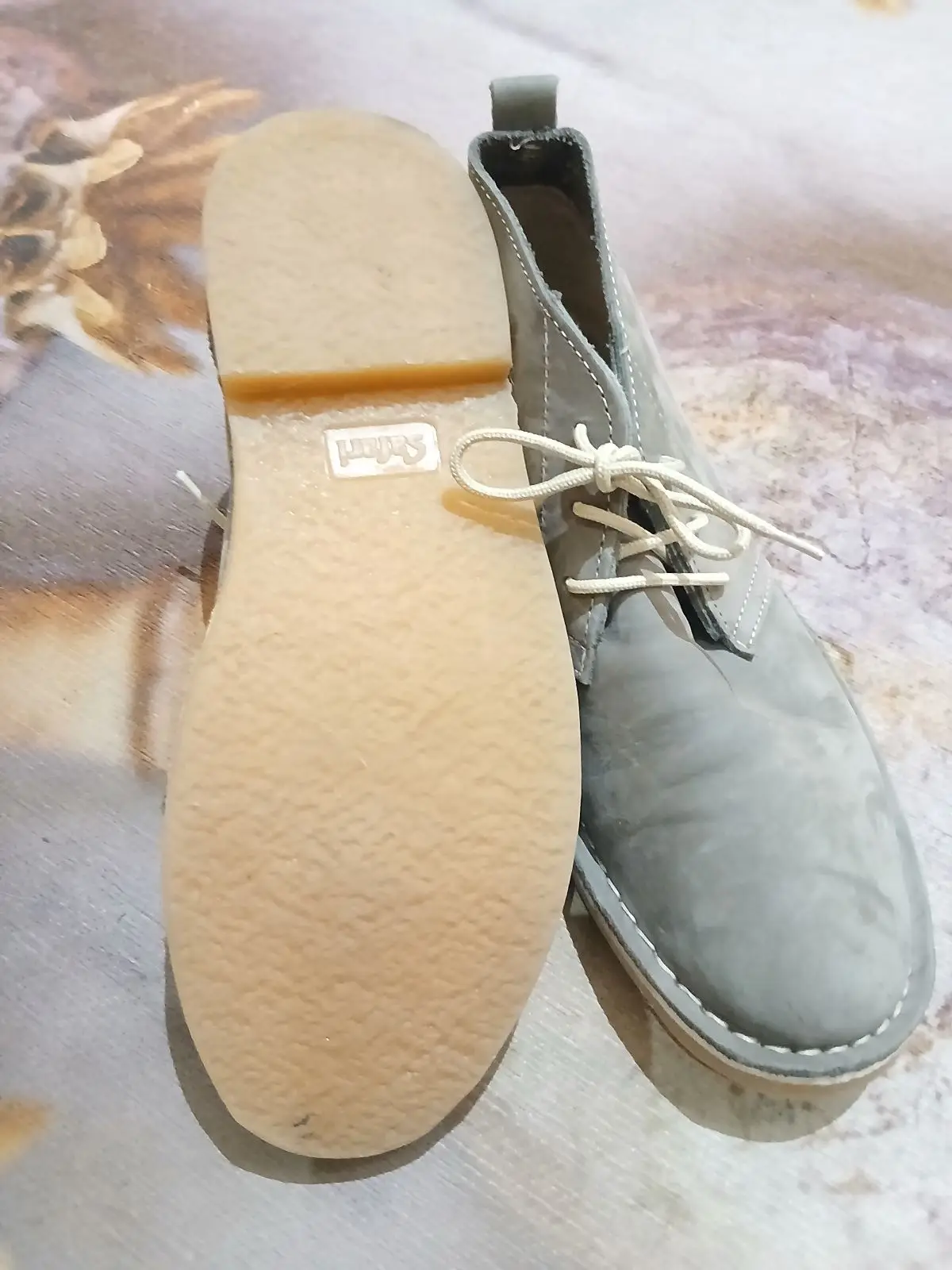 Grey Suede Desert Boots