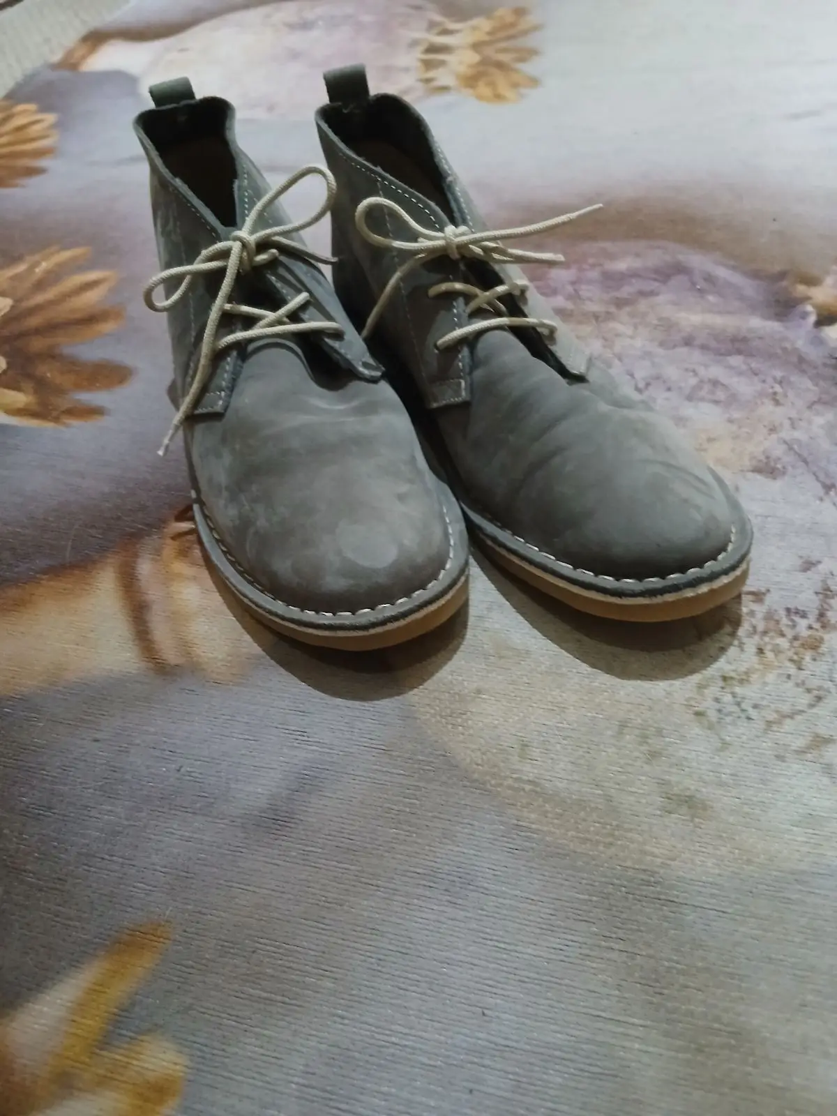 Grey Suede Desert Boots