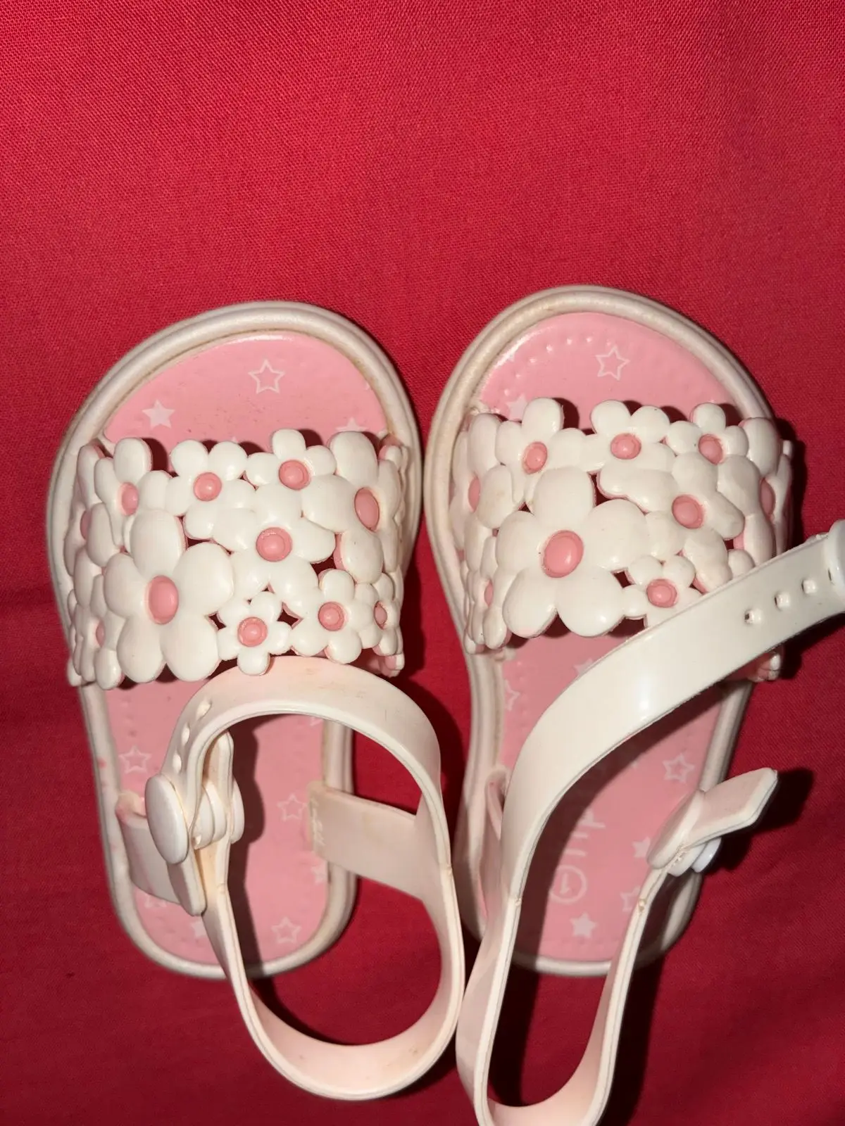 Kids Pink Floral Sandals