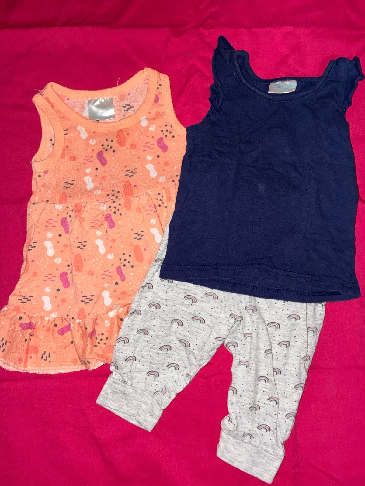 Baby Girl Peach Patterned Dress