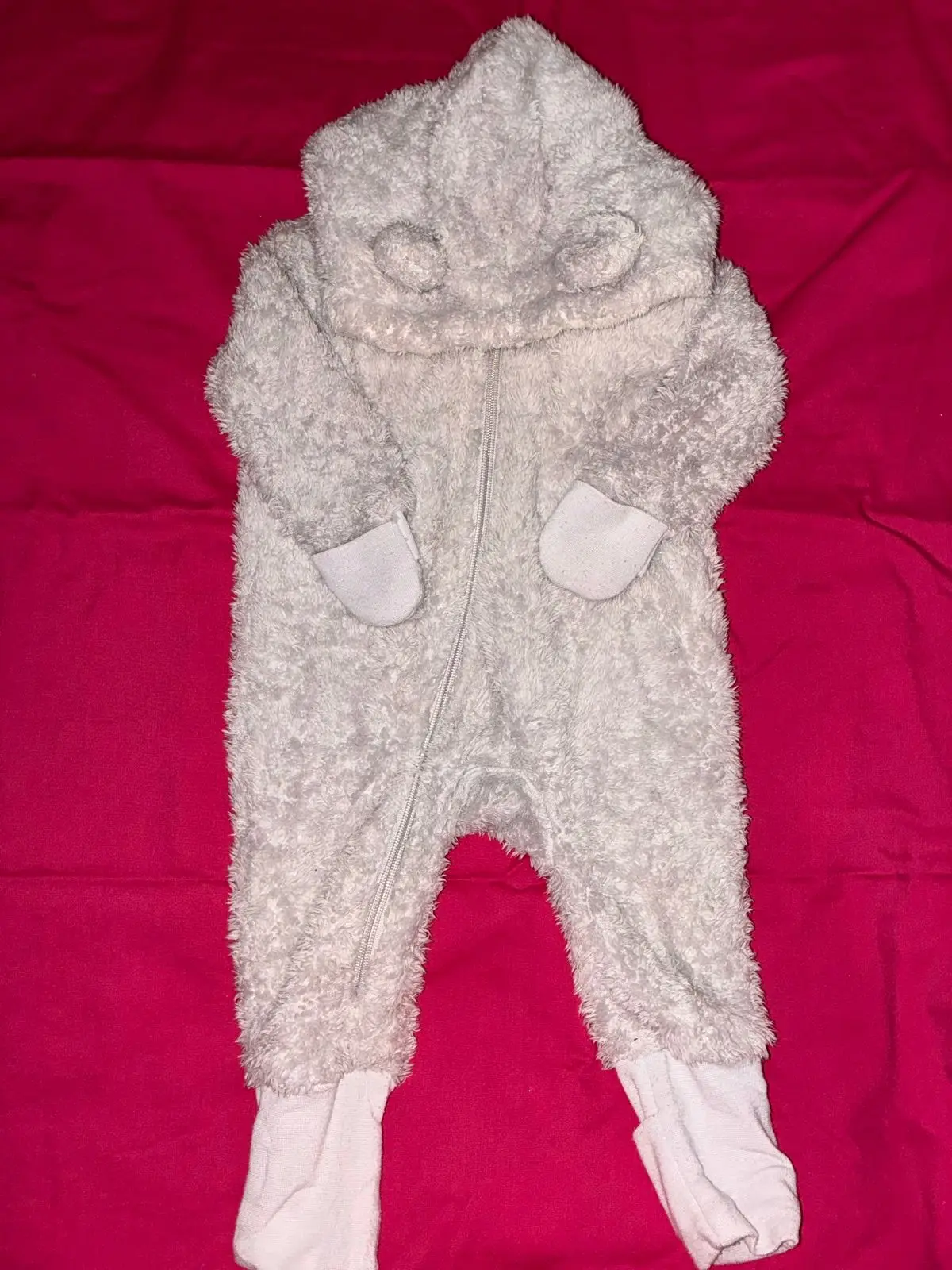 Pink Marie Cat Quilted Baby Playsuit 3-6 Months