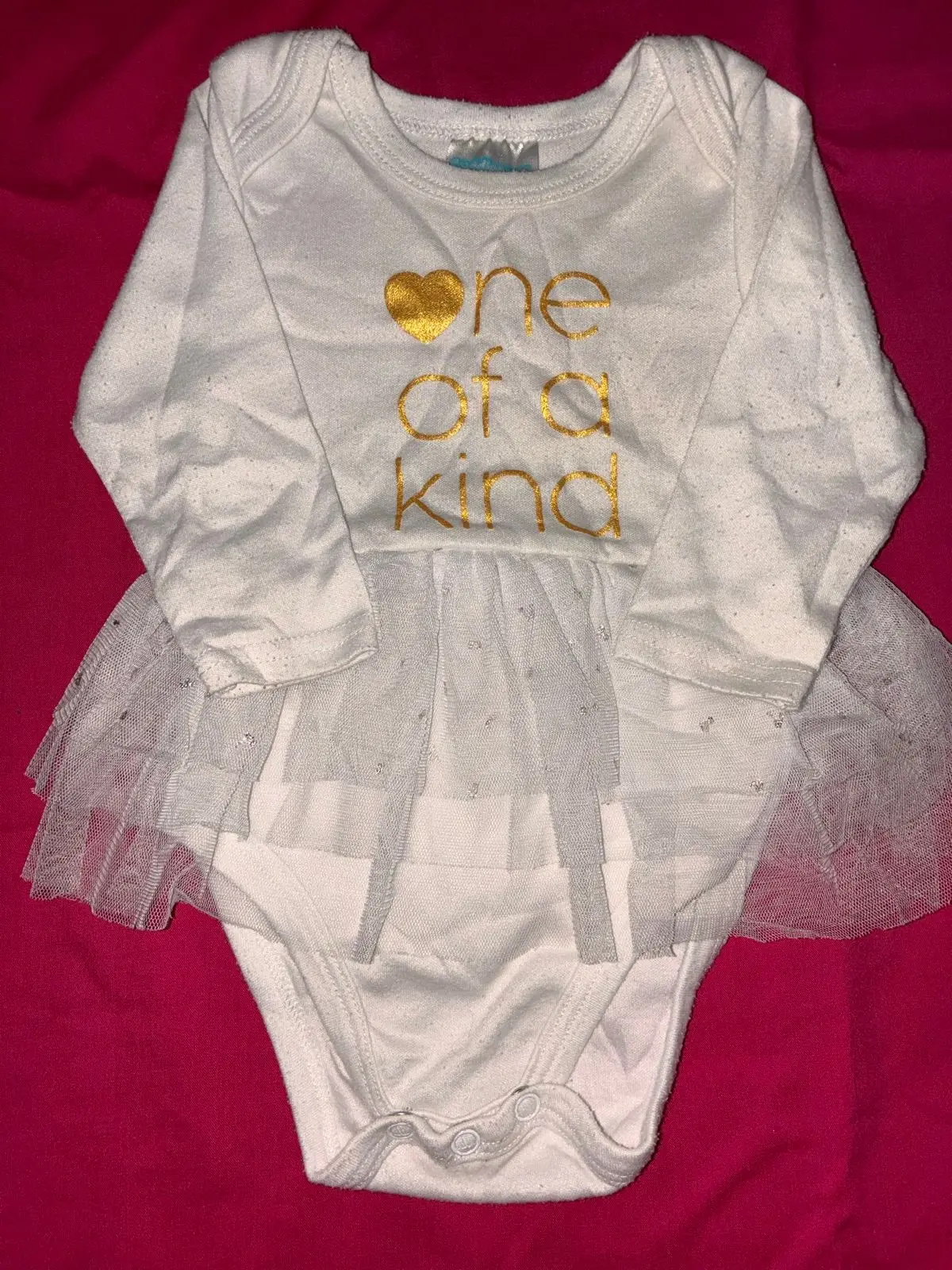 Baby Eyelash Print Long Sleeve Bodysuit