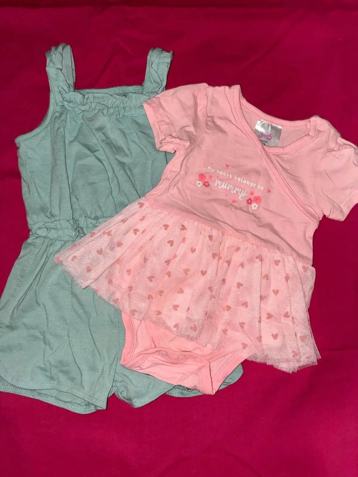Baby Girl Light Green Romper