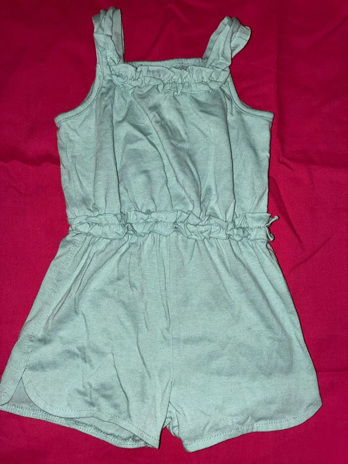 Baby Girl Light Green Romper