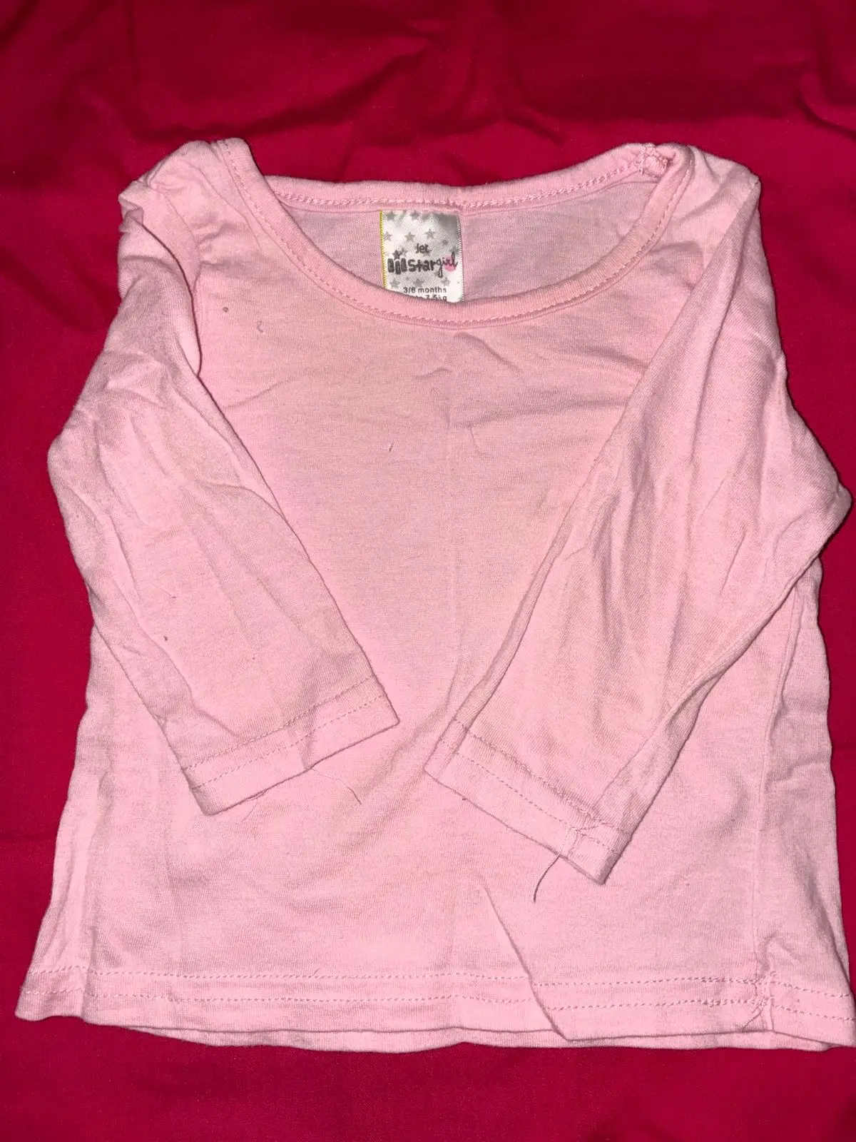 Jet Baby Stargirl Pink Long-Sleeve Top