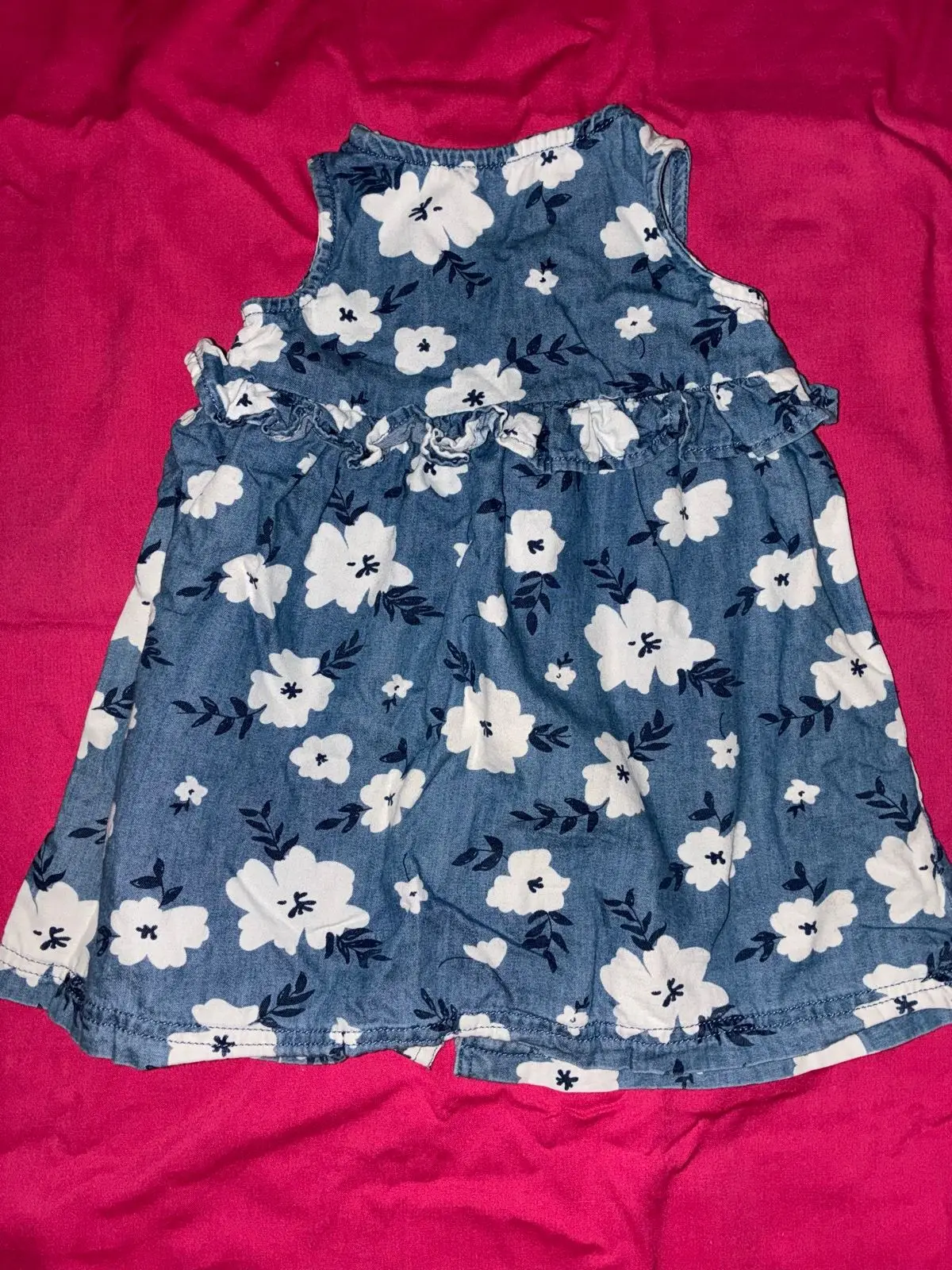 Woolworths Blue Floral Denim Dress