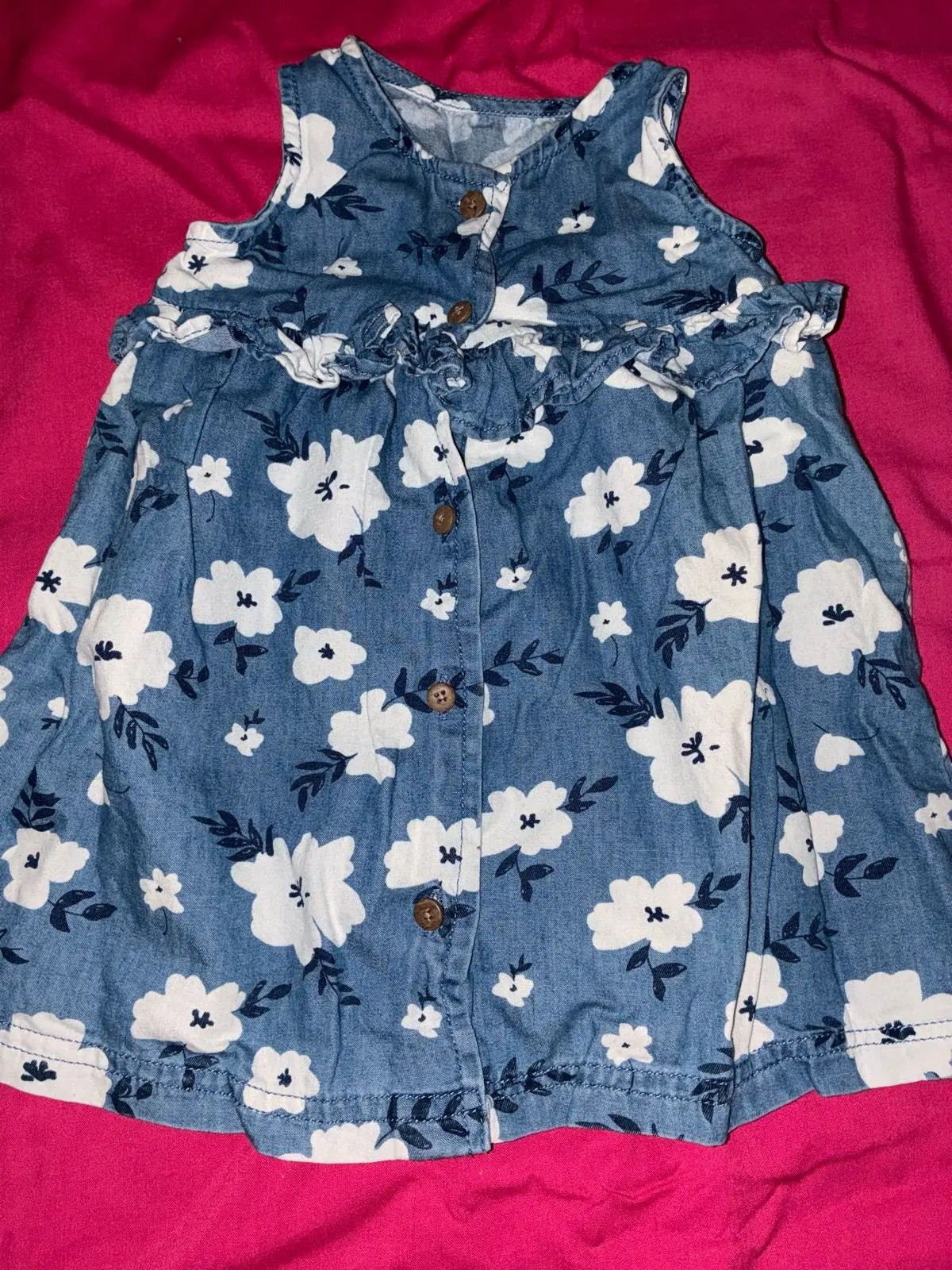 Woolworths Blue Floral Denim Dress