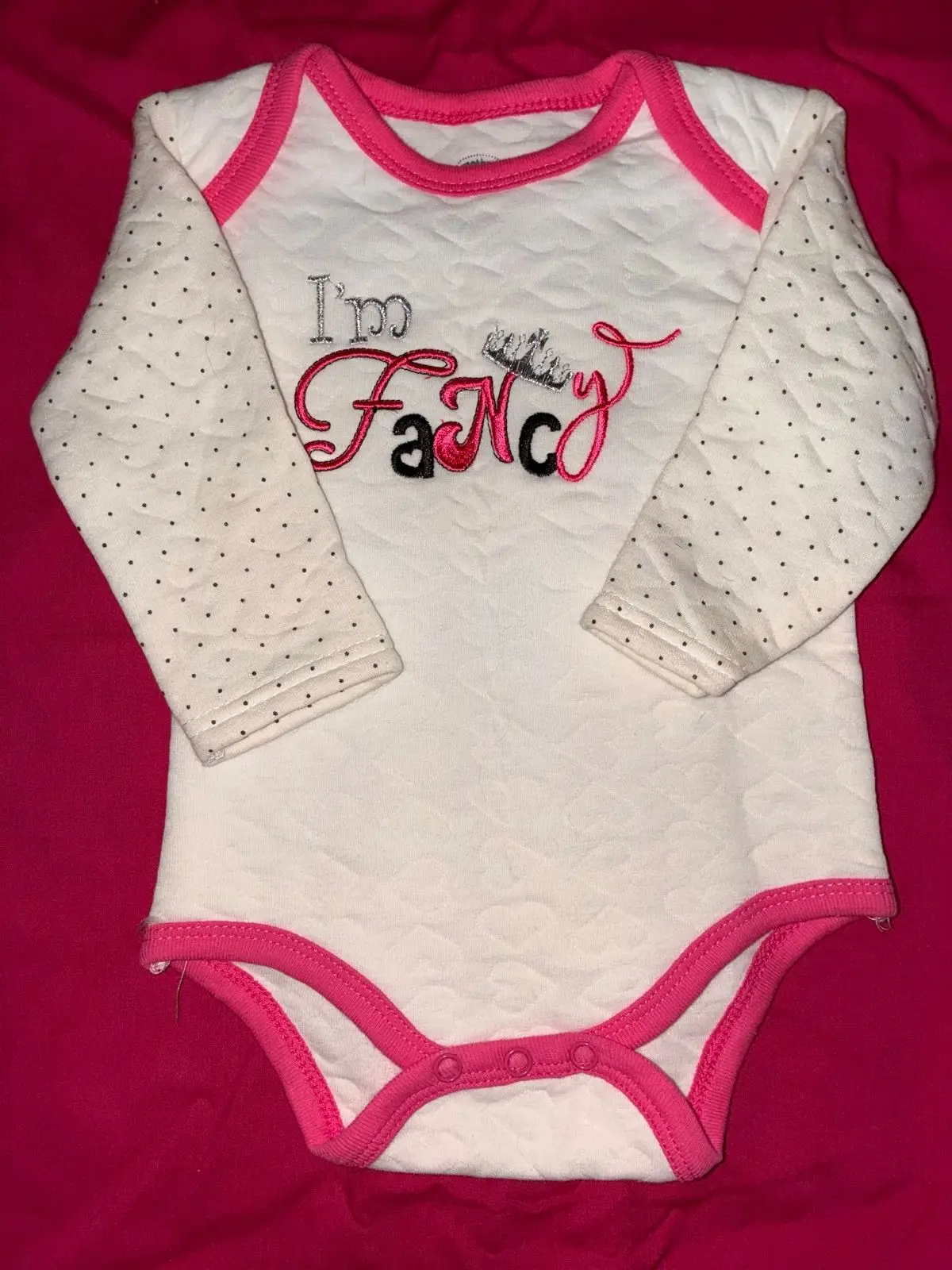 I'm Fancy Baby Long-Sleeve Bodysuit