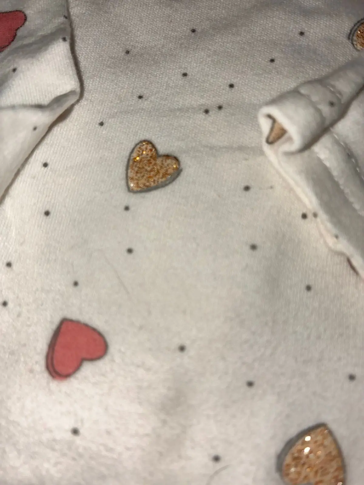 Baby Girls Heart Print Long-Sleeve Top