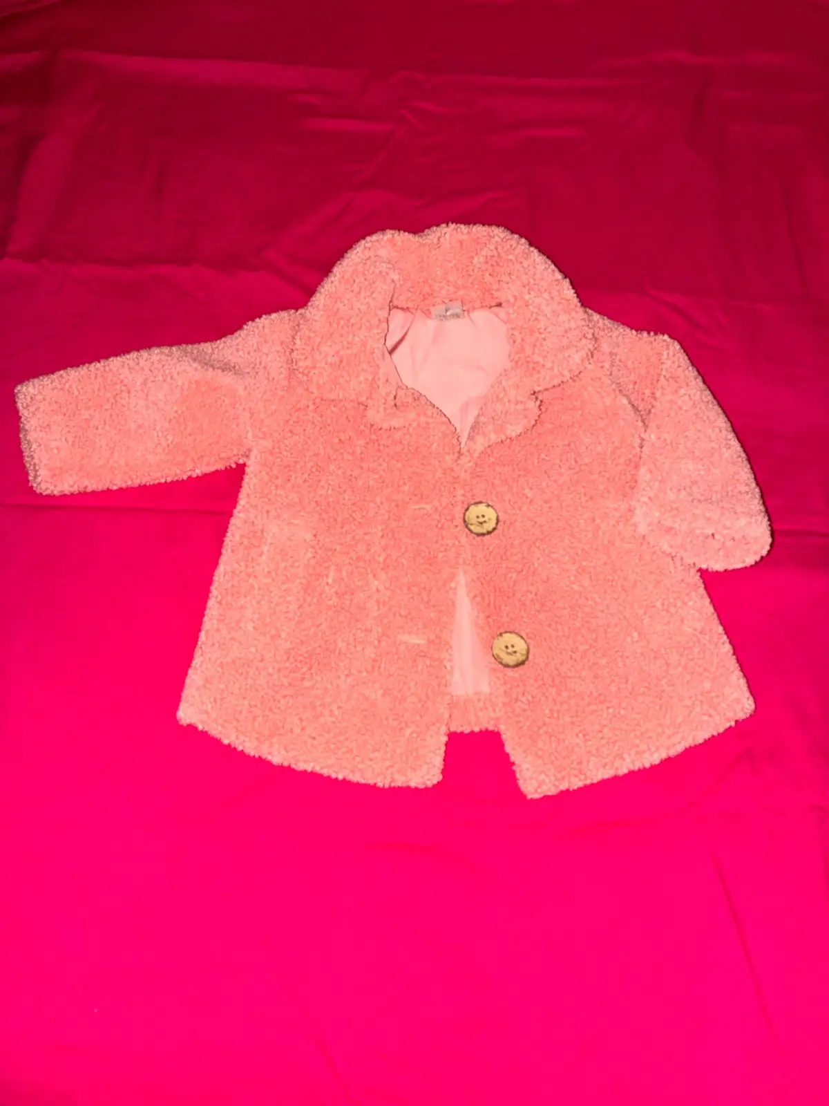 Pink Fluffy Baby Coat