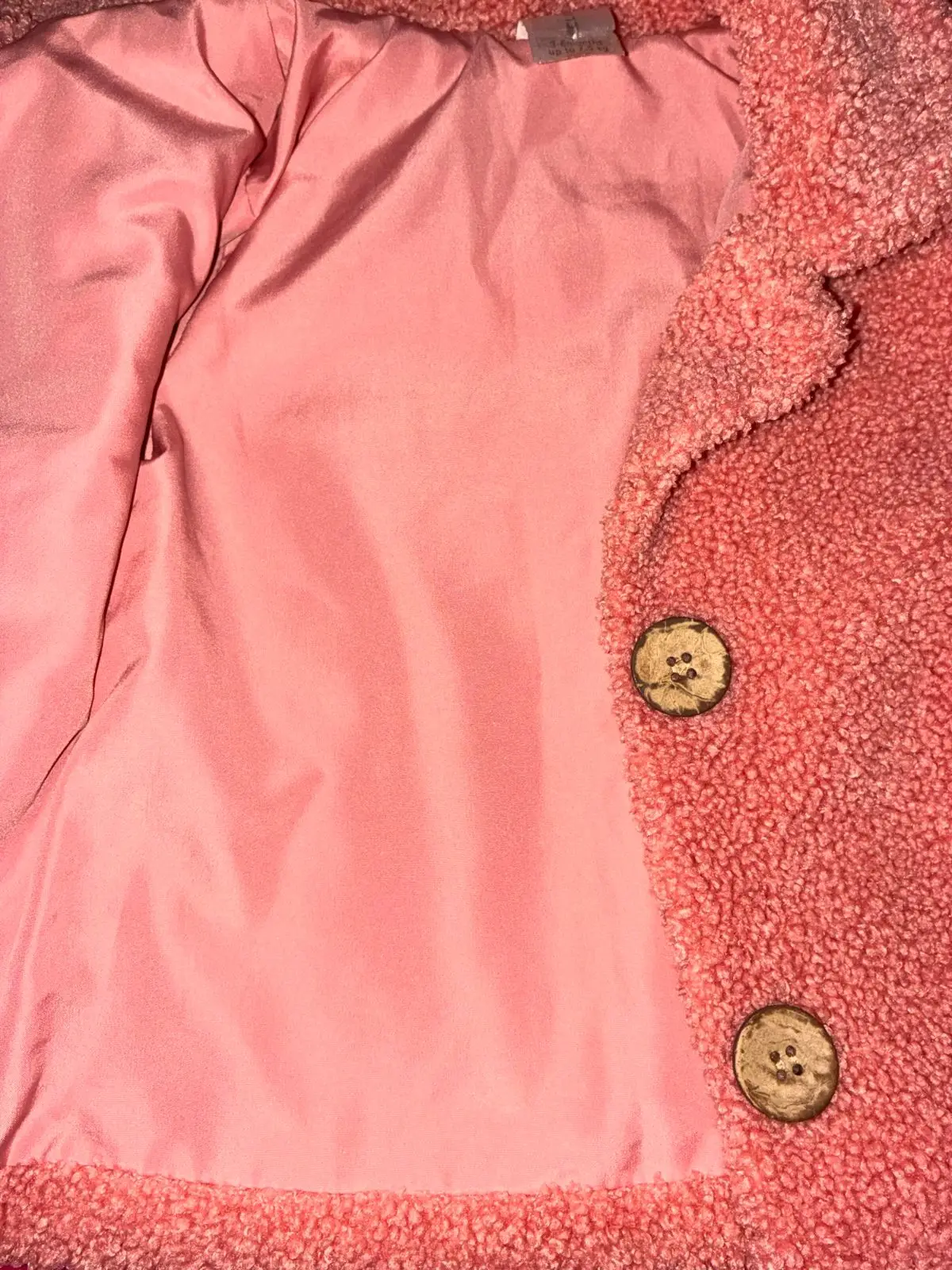 Pink Fluffy Baby Coat