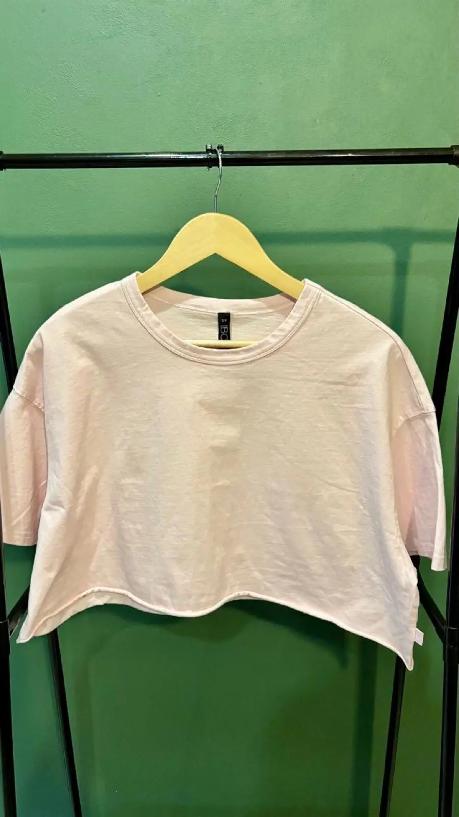 Cotton On Light Pink Cropped T-Shirt