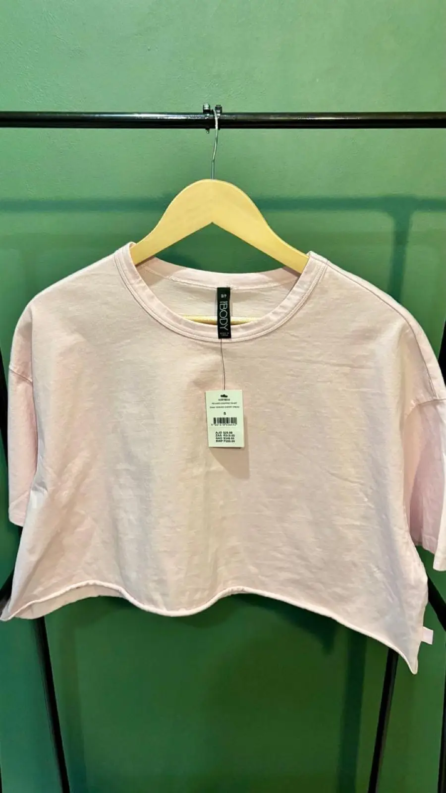 Cotton On Light Pink Cropped T-Shirt
