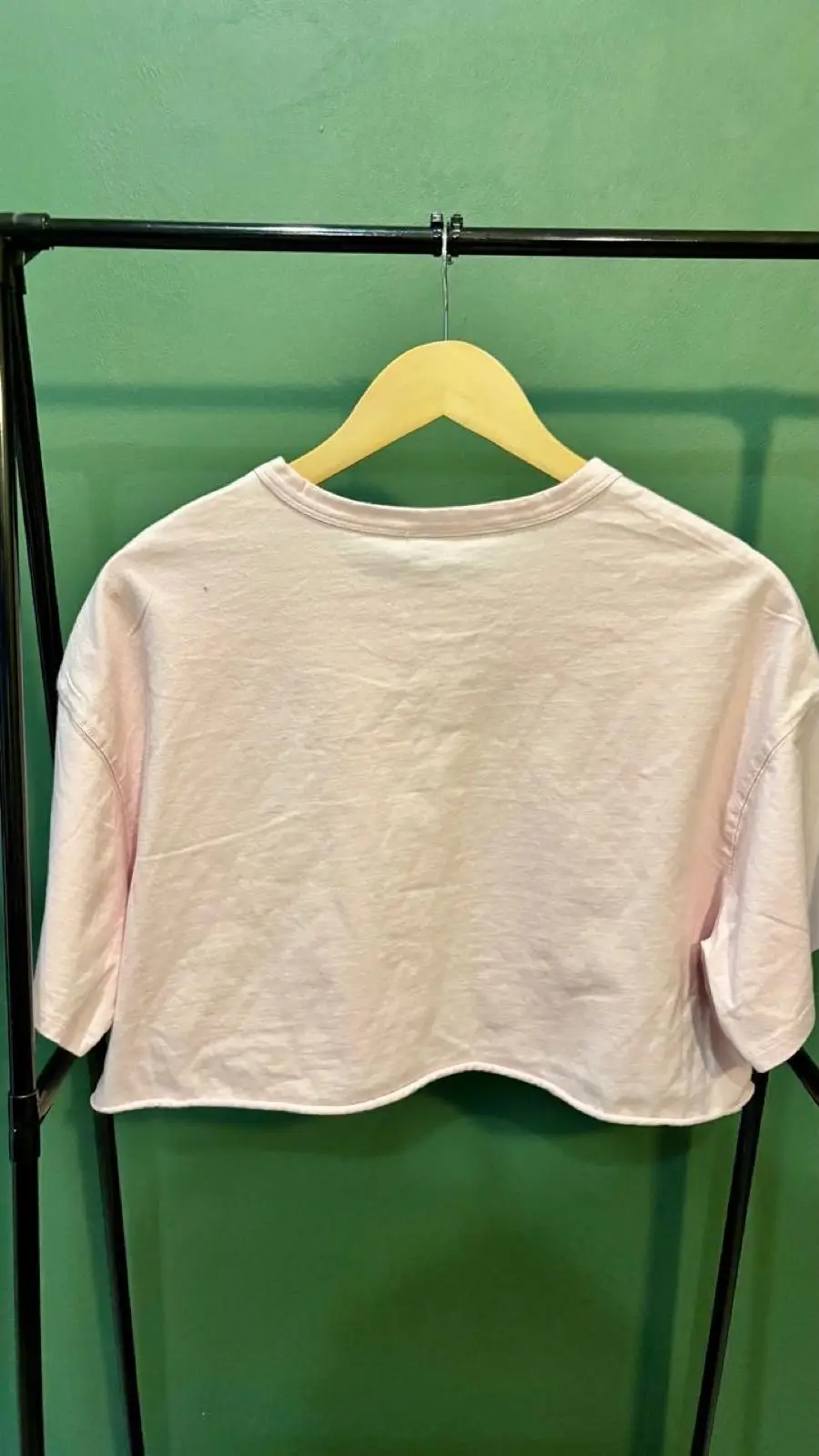 Cotton On Light Pink Cropped T-Shirt
