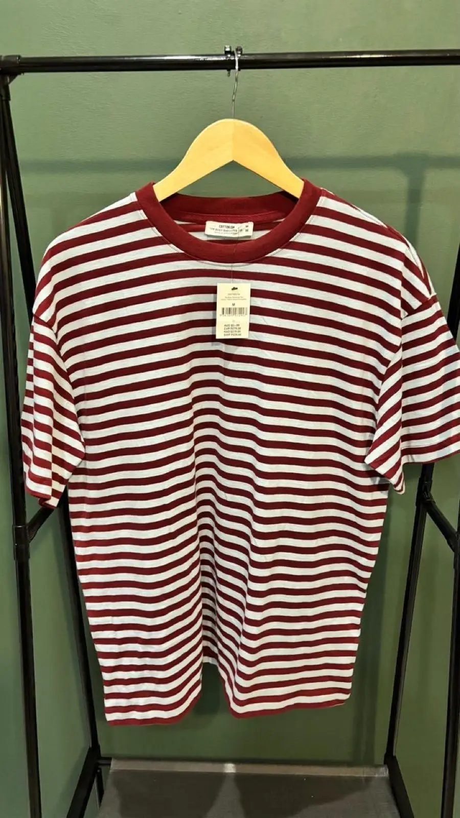 Cotton On Striped Boxy Oversized Tee