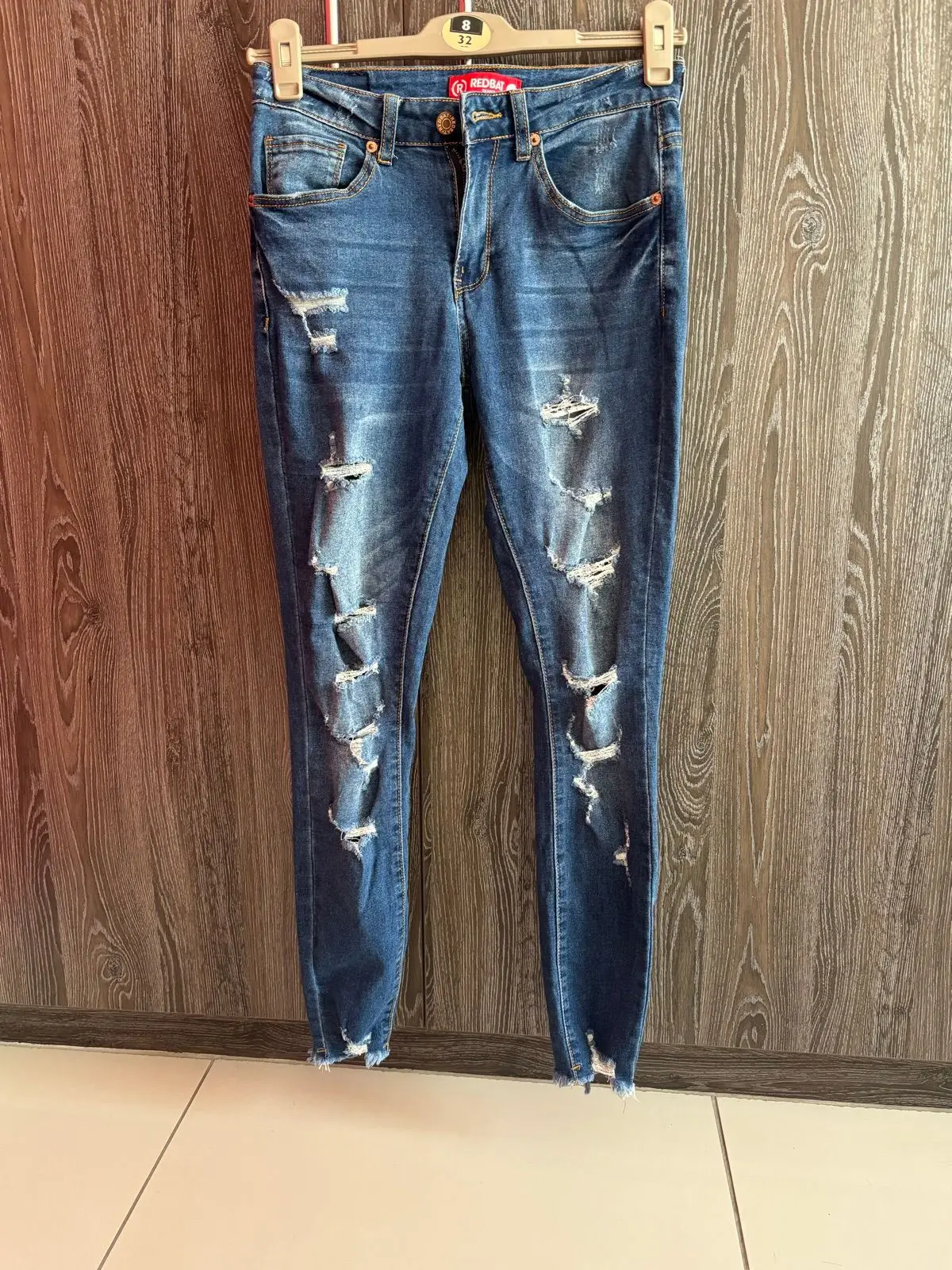 Redbat Distressed Blue Denim Jeans
