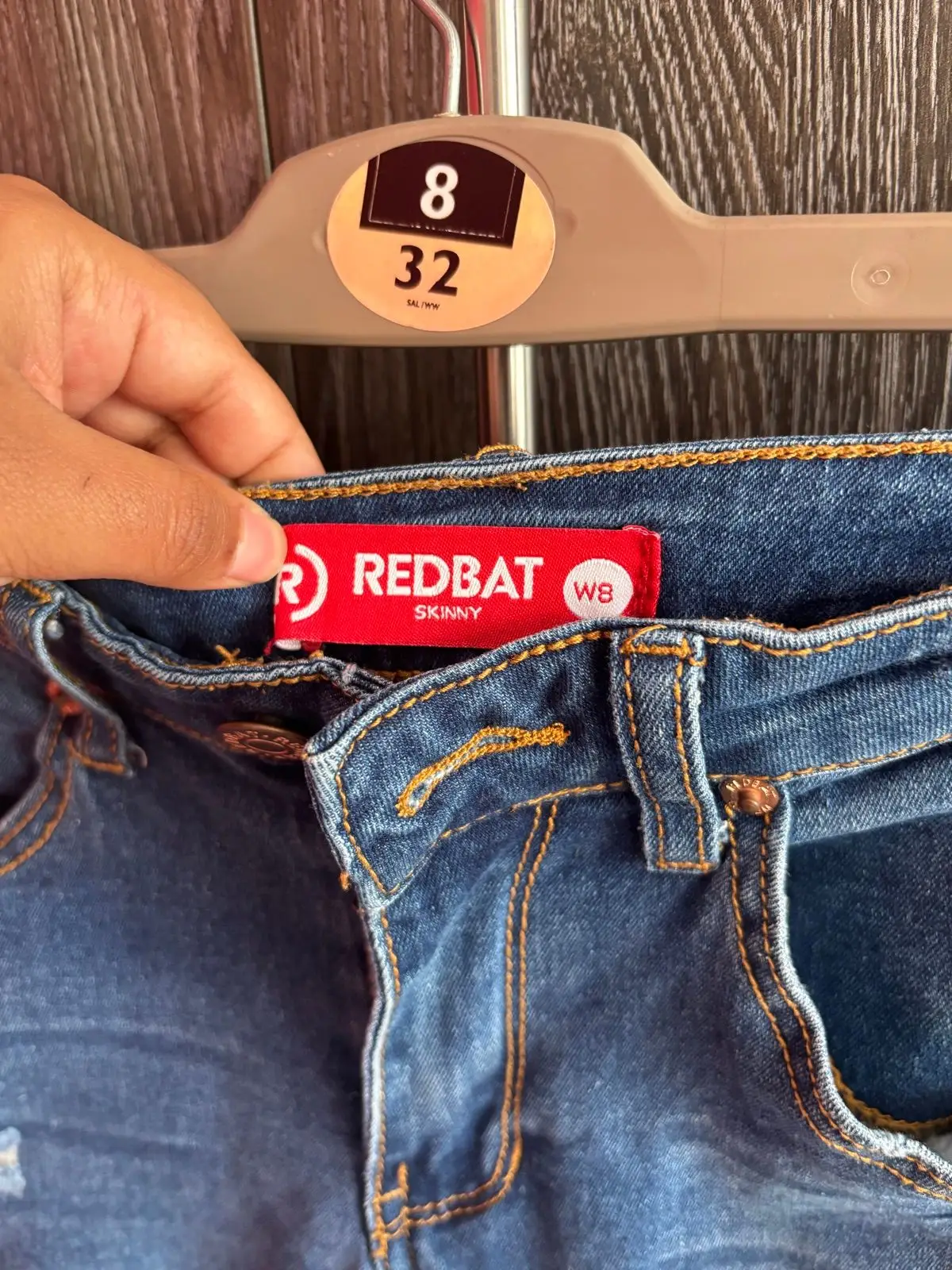 Redbat Distressed Blue Denim Jeans