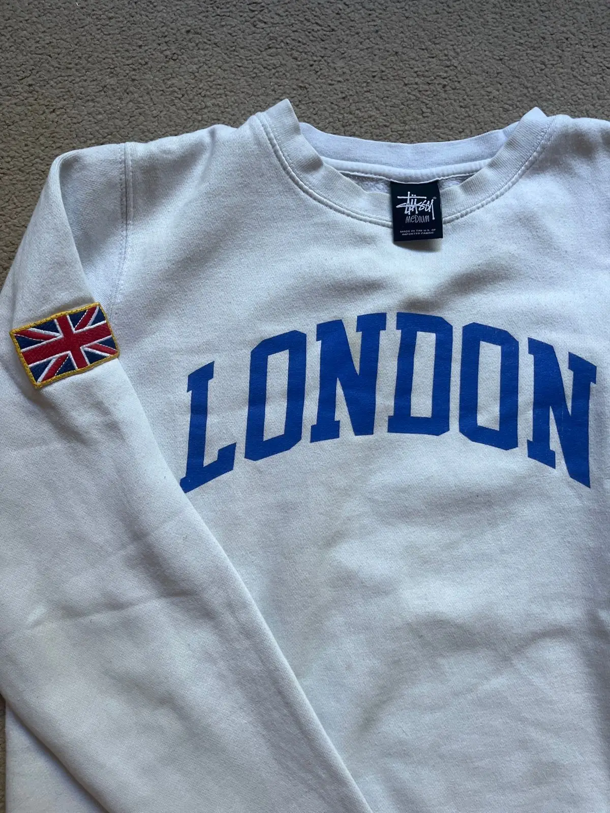 Stussy London Chapter Crewneck Sweatshirt White