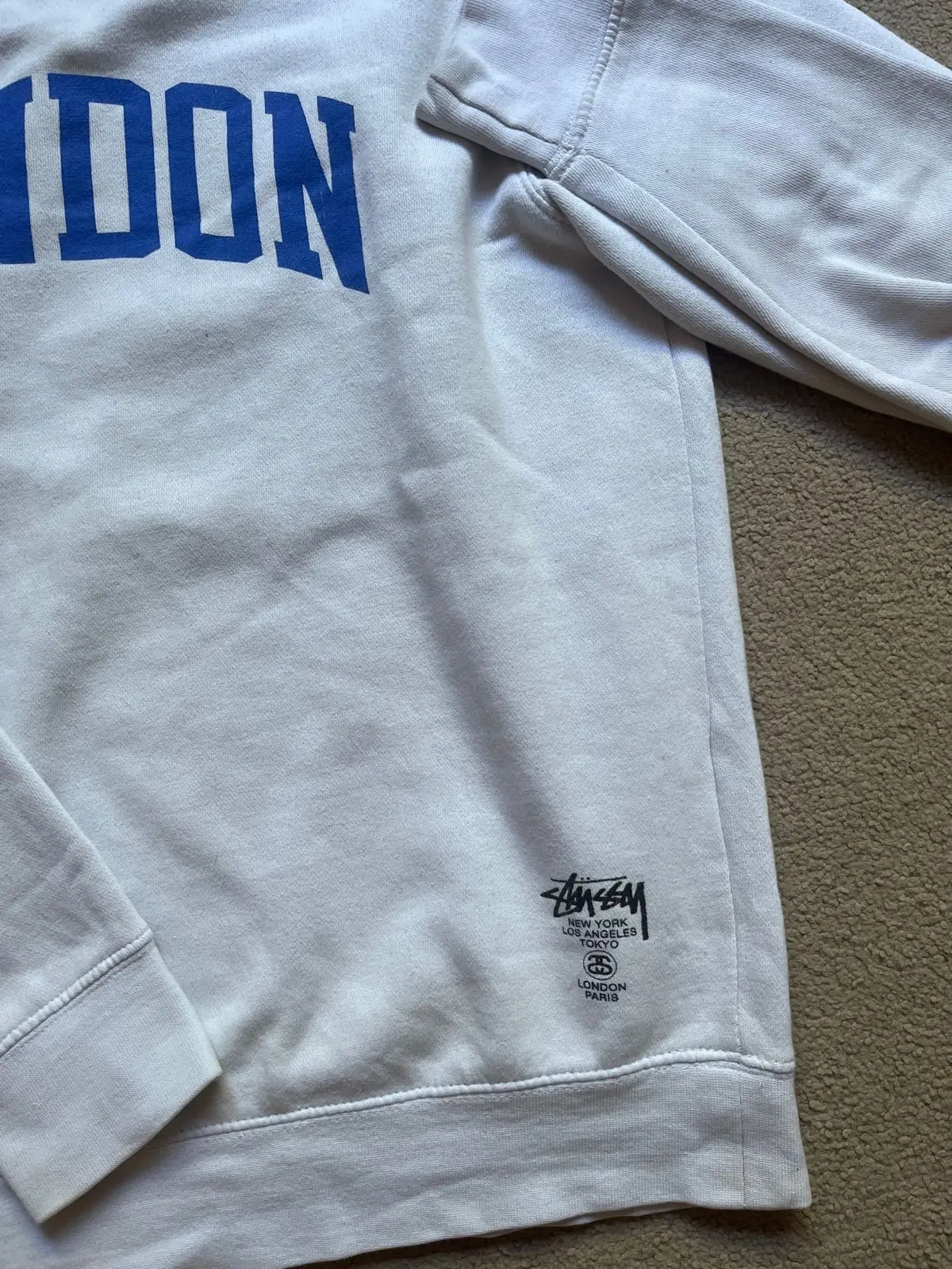Stussy London Chapter Crewneck Sweatshirt White