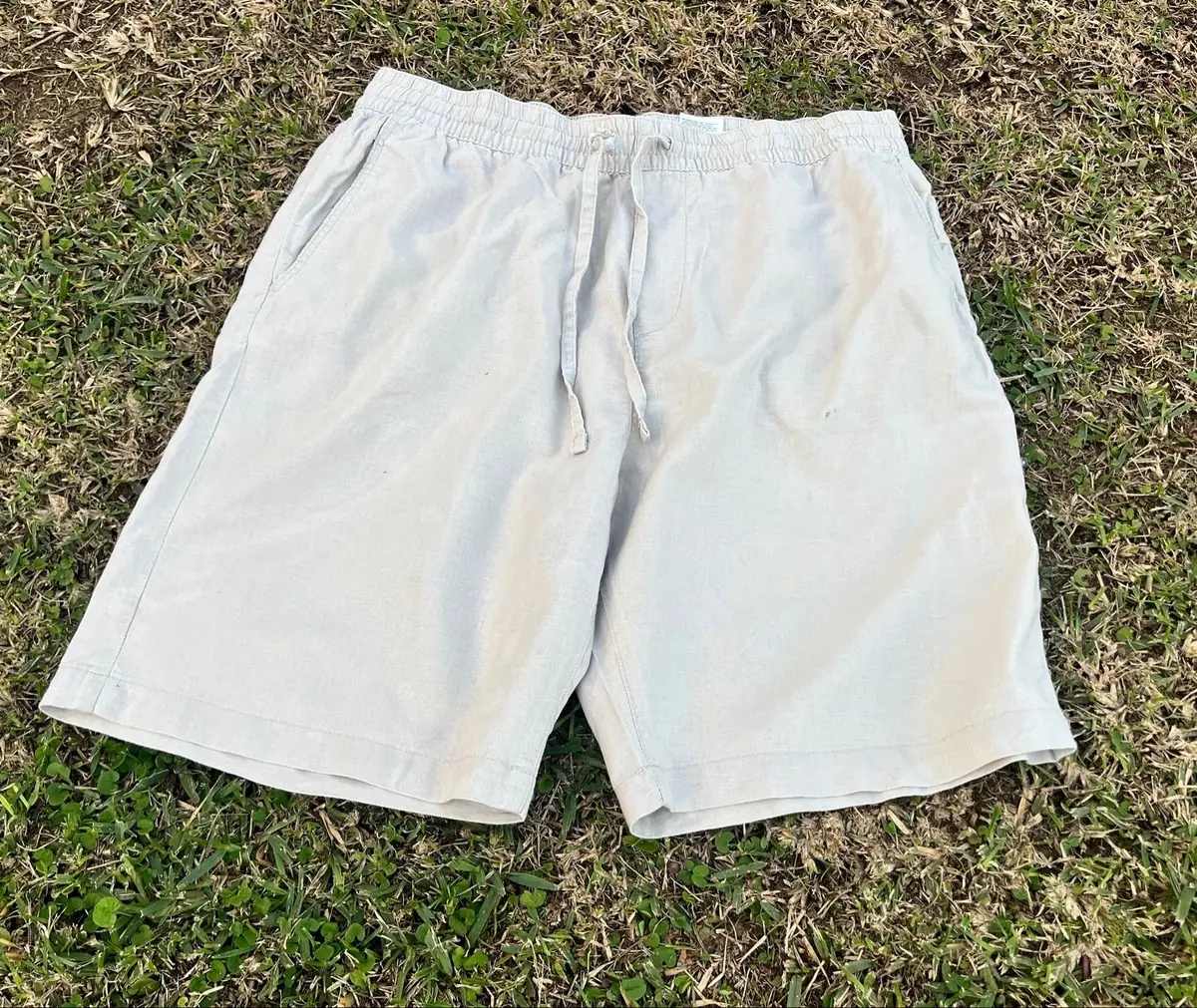 H&M Light Grey Drawstring Shorts