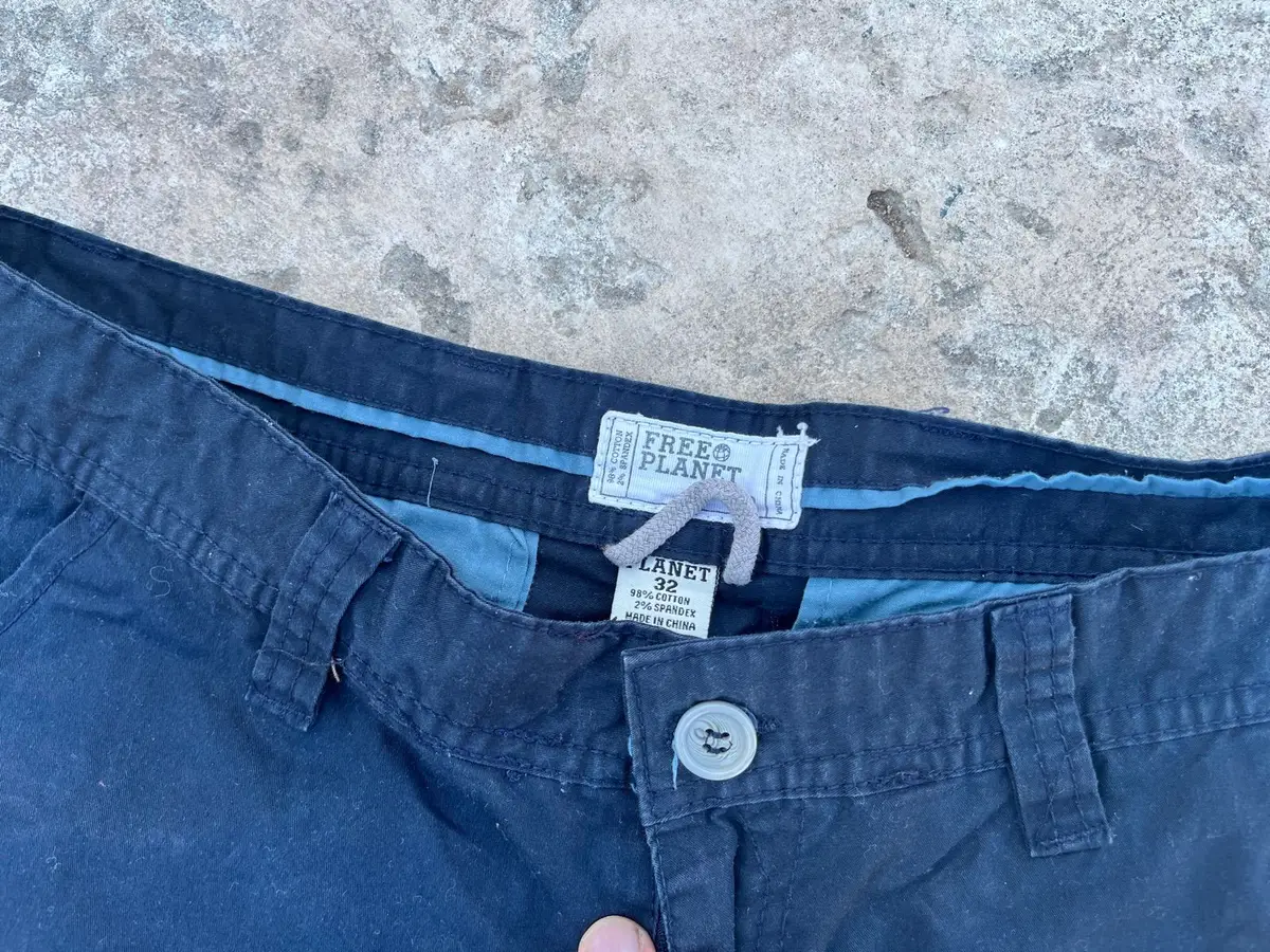 Navy Cargo Style Shorts