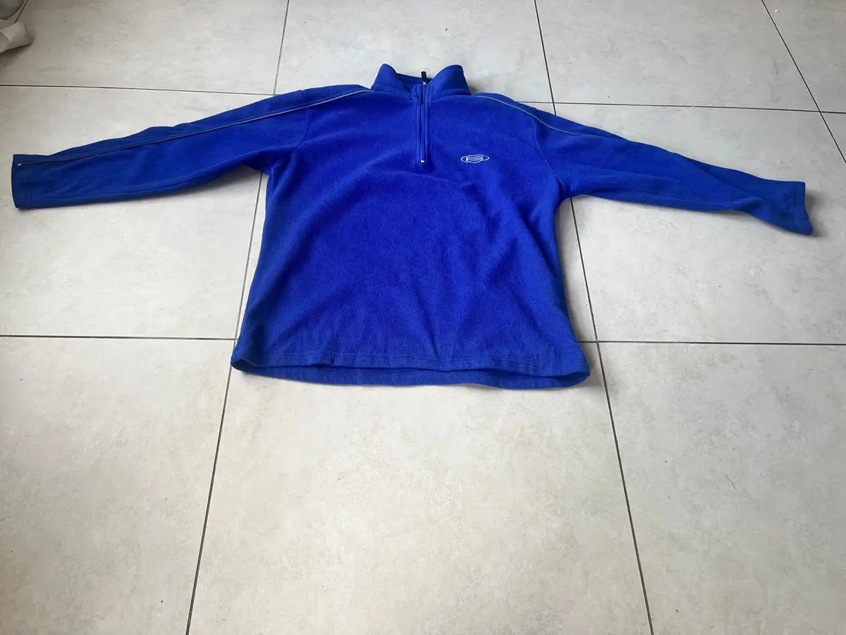Blue Fleece Quarter-Zip Pullover
