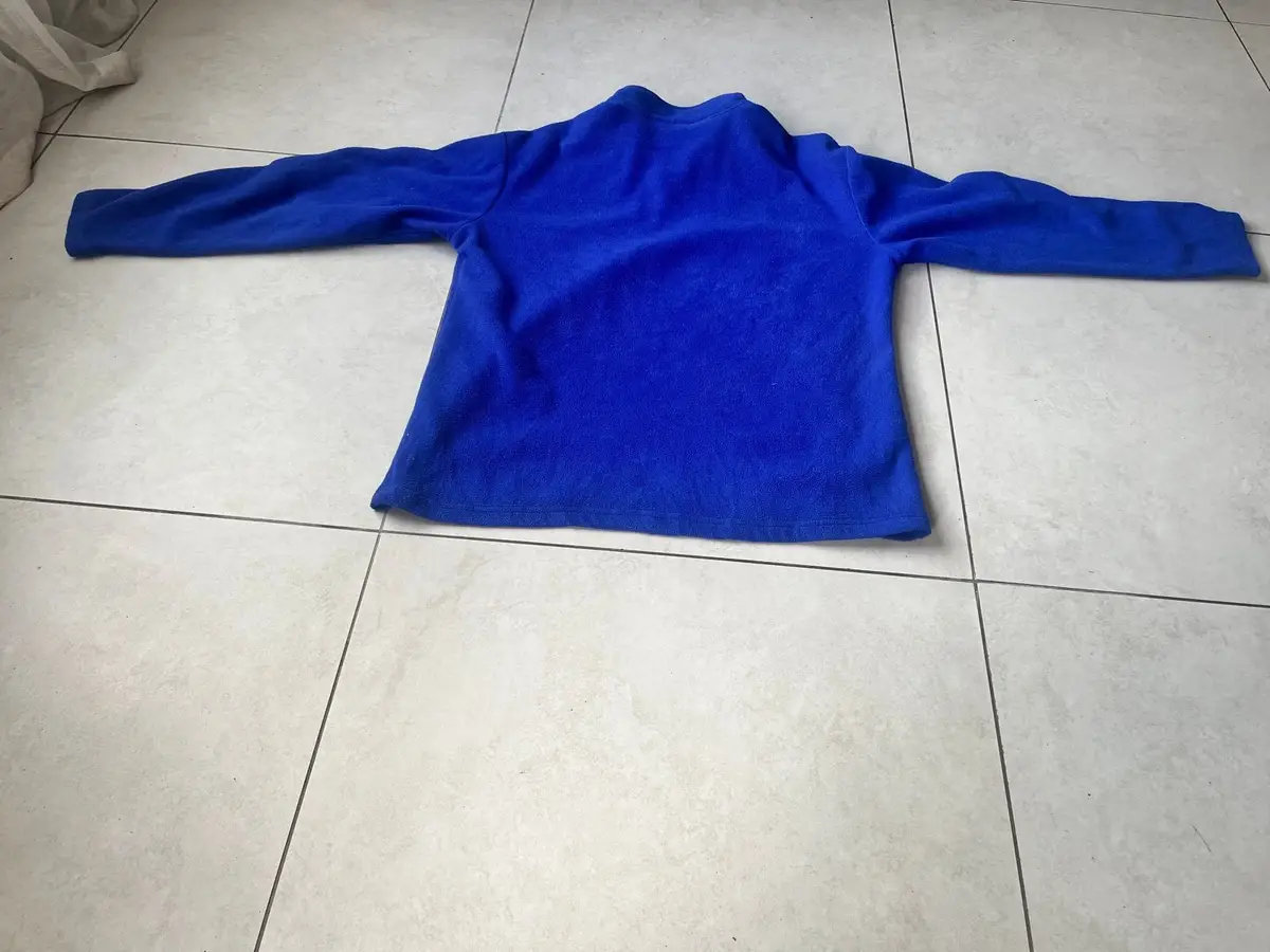 Blue Fleece Quarter-Zip Pullover