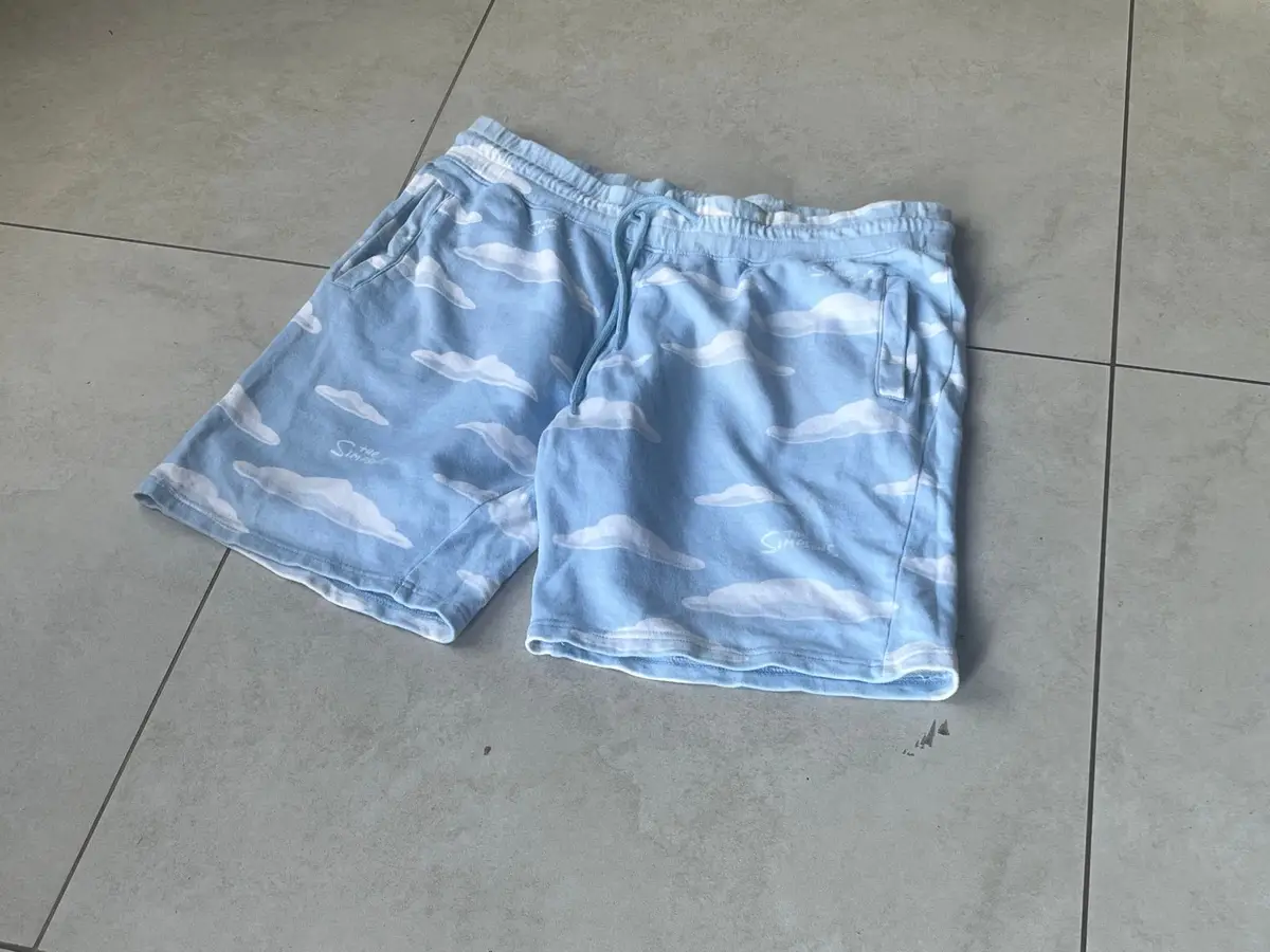 H&M The Simpsons Cloud Print Shorts