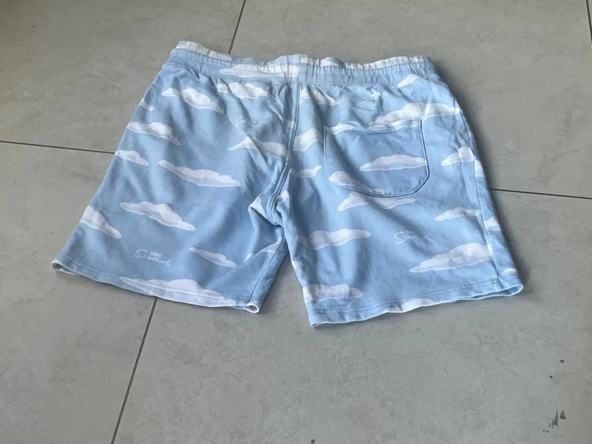 H&M The Simpsons Cloud Print Shorts