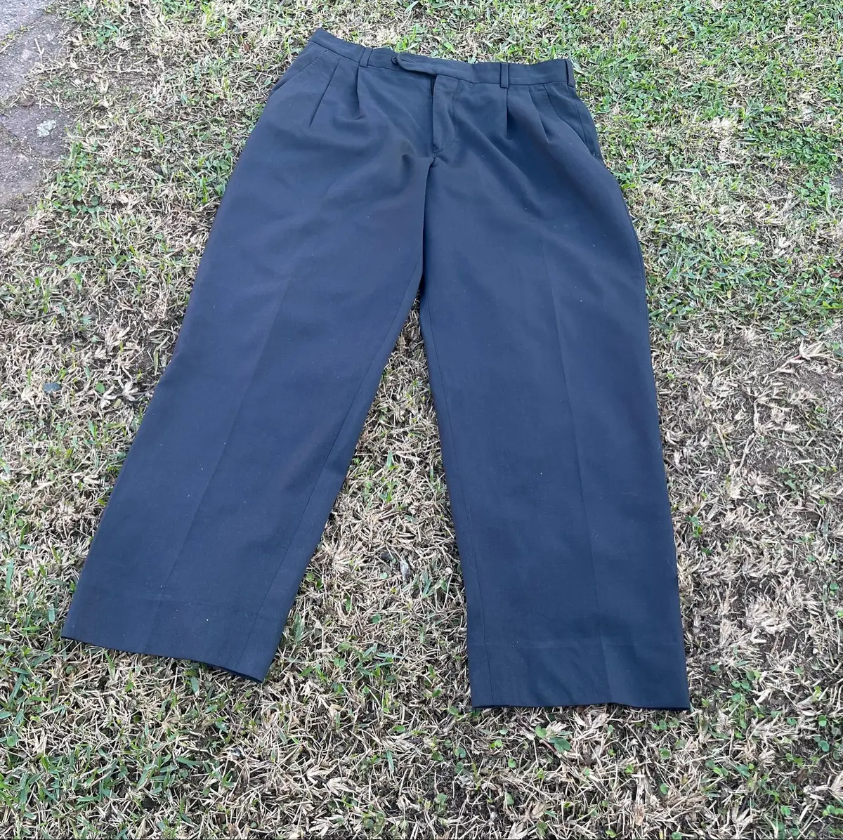 Black Pleated Trousers
