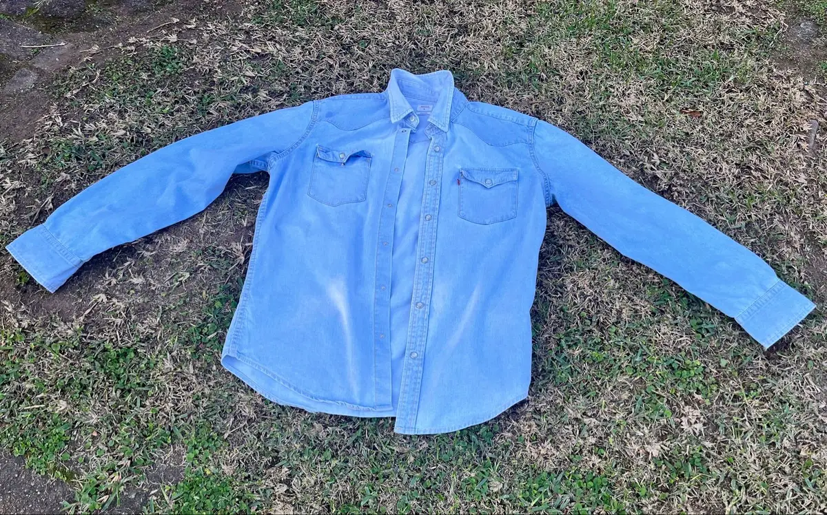 Levi's Light Blue Denim Western Shirt