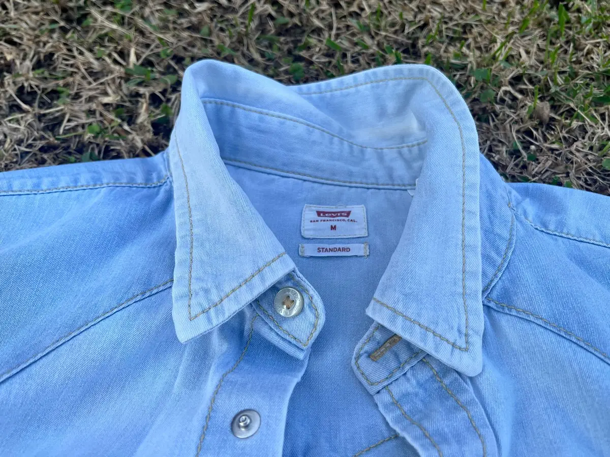 Levi's Light Blue Denim Western Shirt