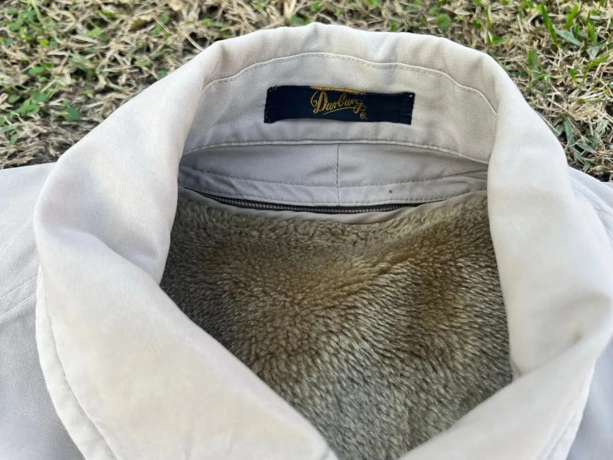 Beige Zip-Up Utility Jacket