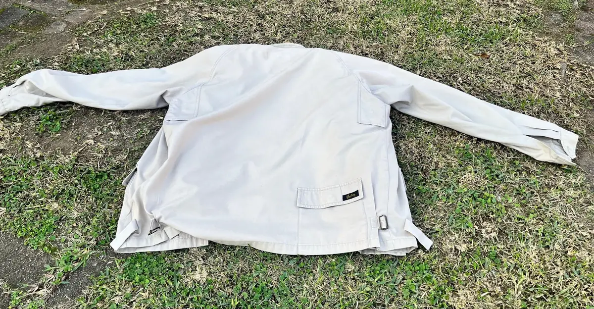 Beige Zip-Up Utility Jacket