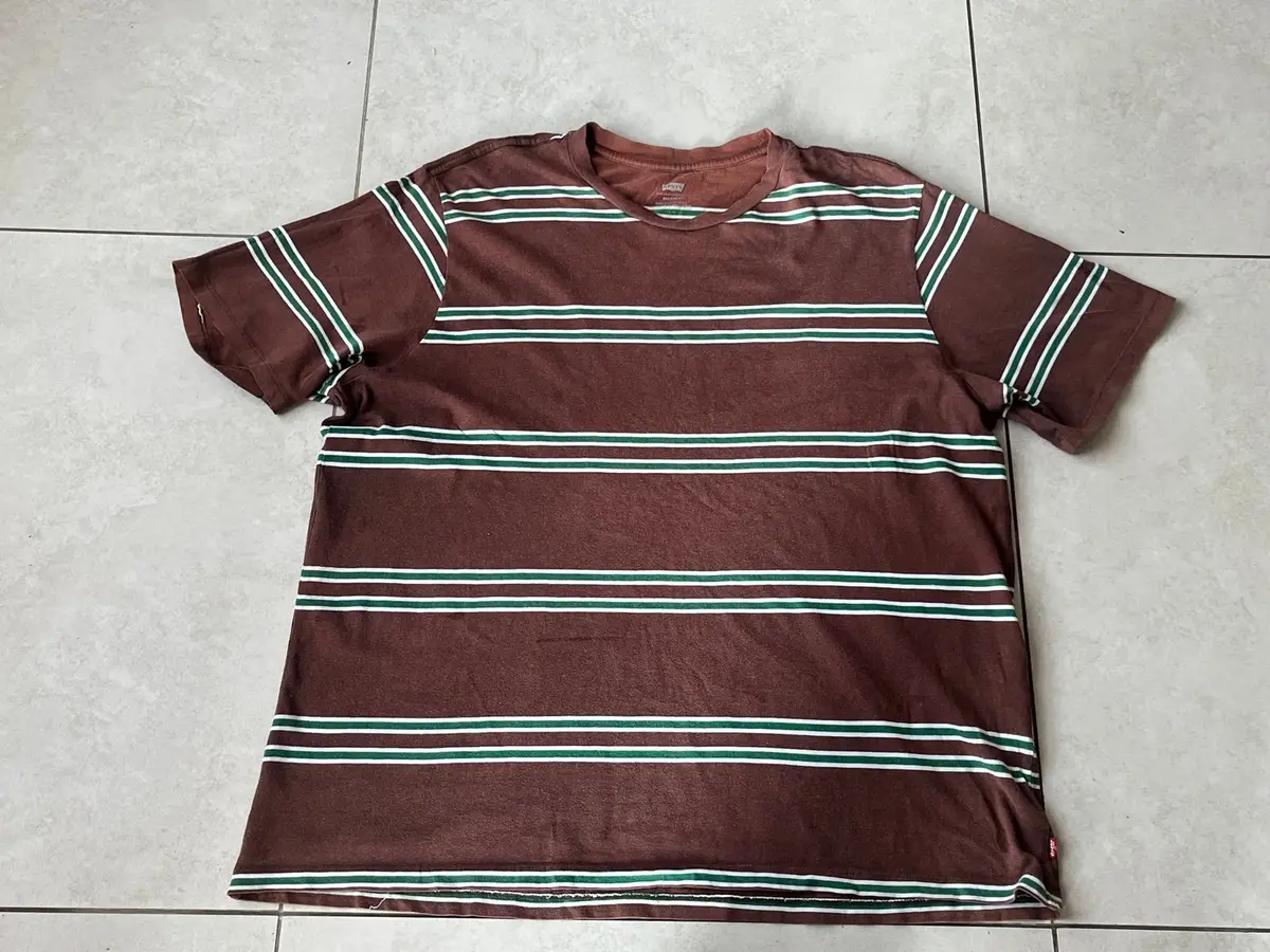 Levi's Striped Brown T-Shirt