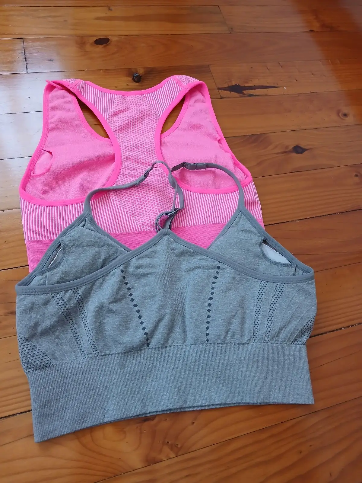 Pink Seamless Sports Bra