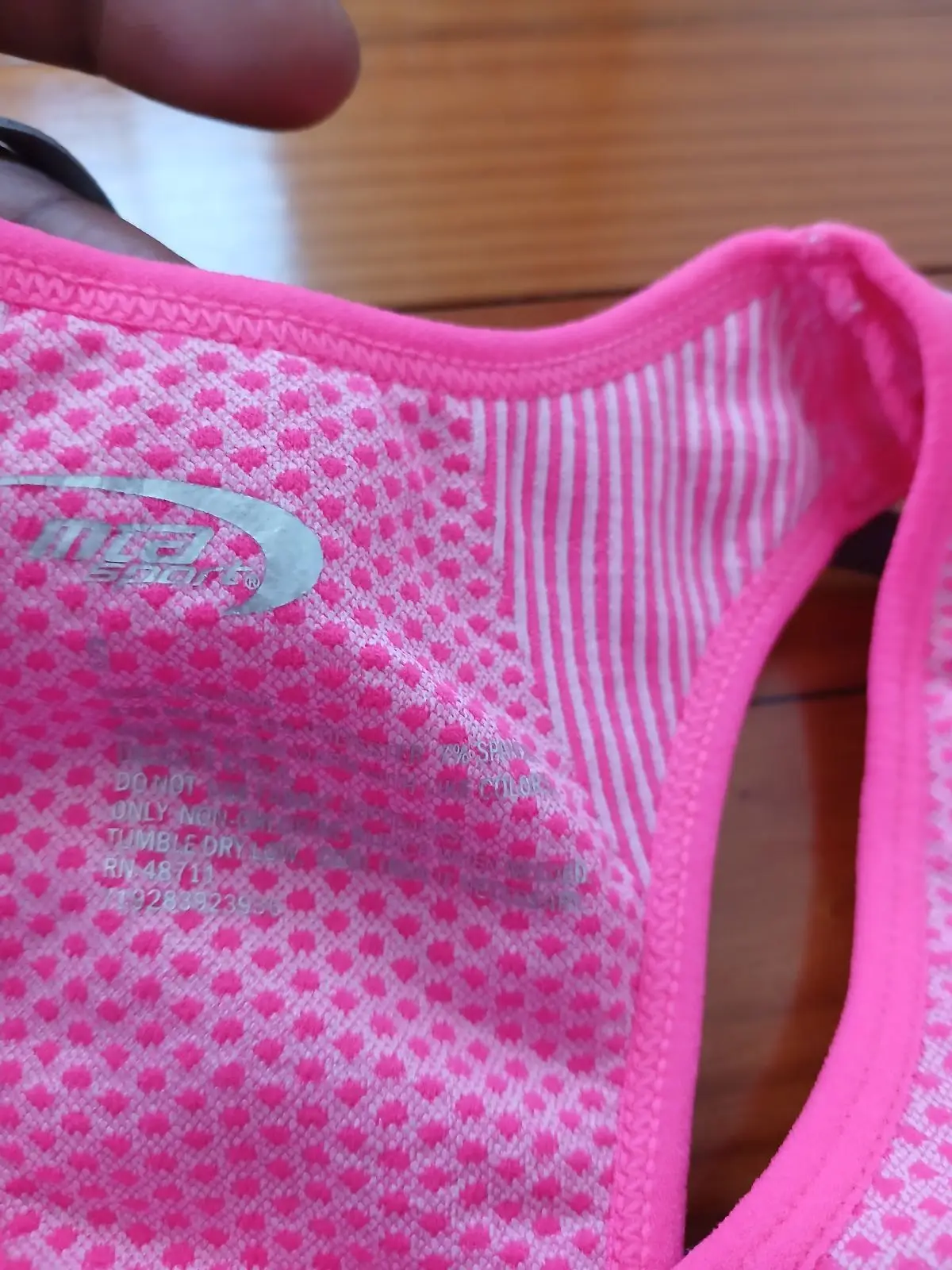 Pink Seamless Sports Bra