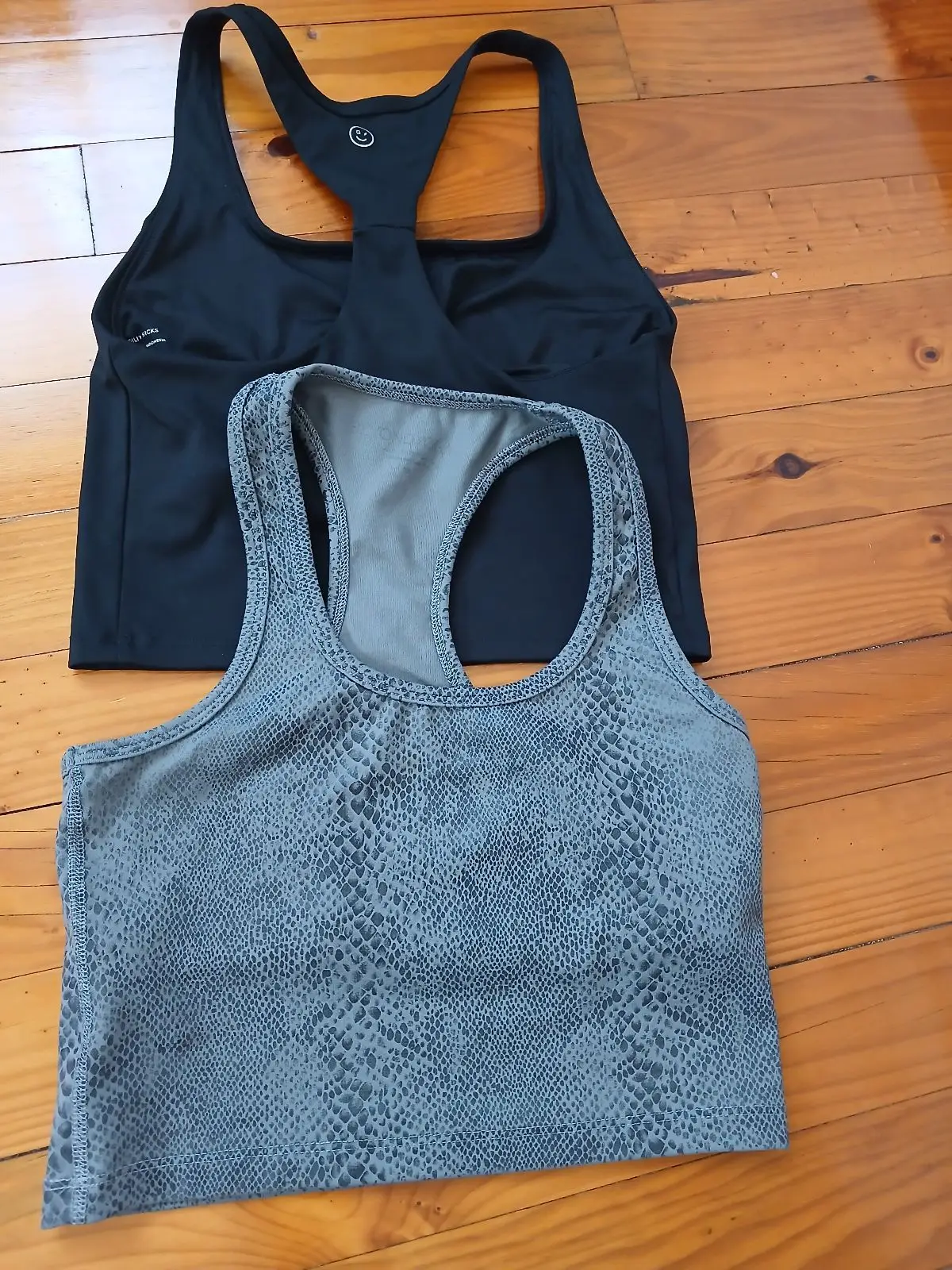 Black Activewear Racerback Tank Top