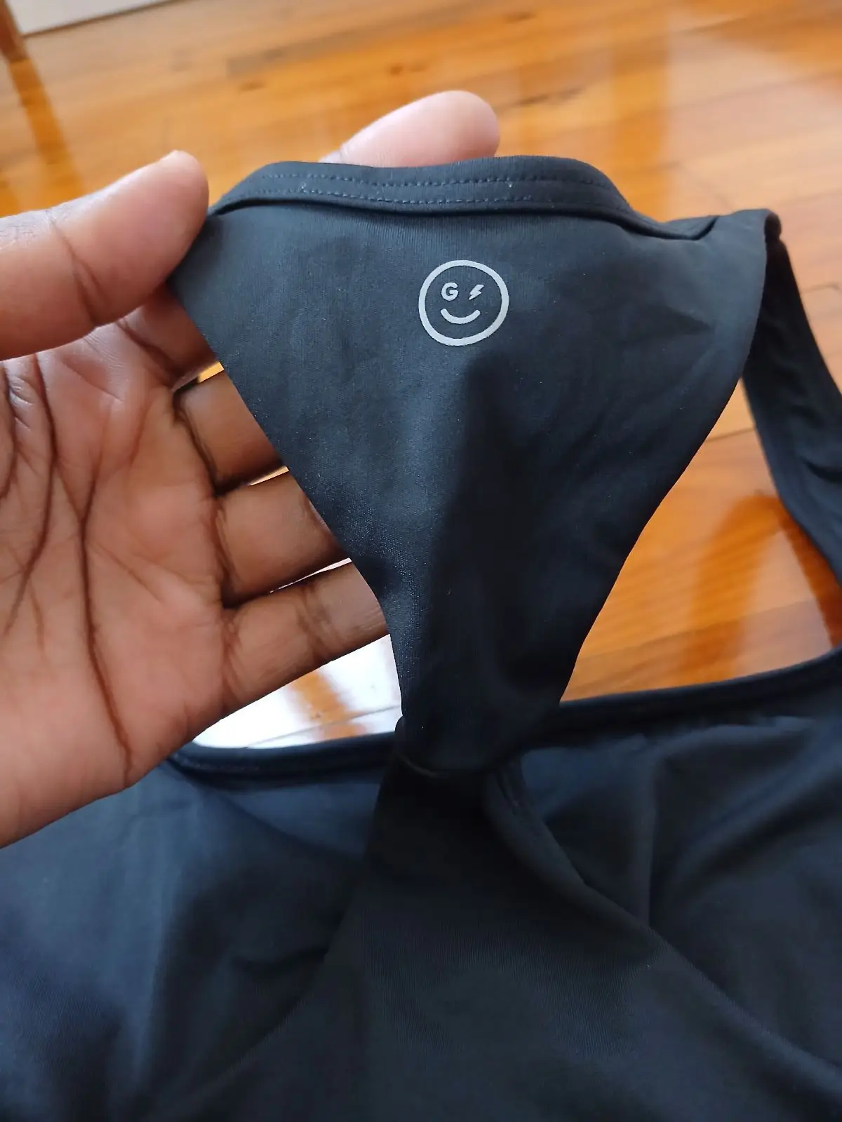 Black Activewear Racerback Tank Top