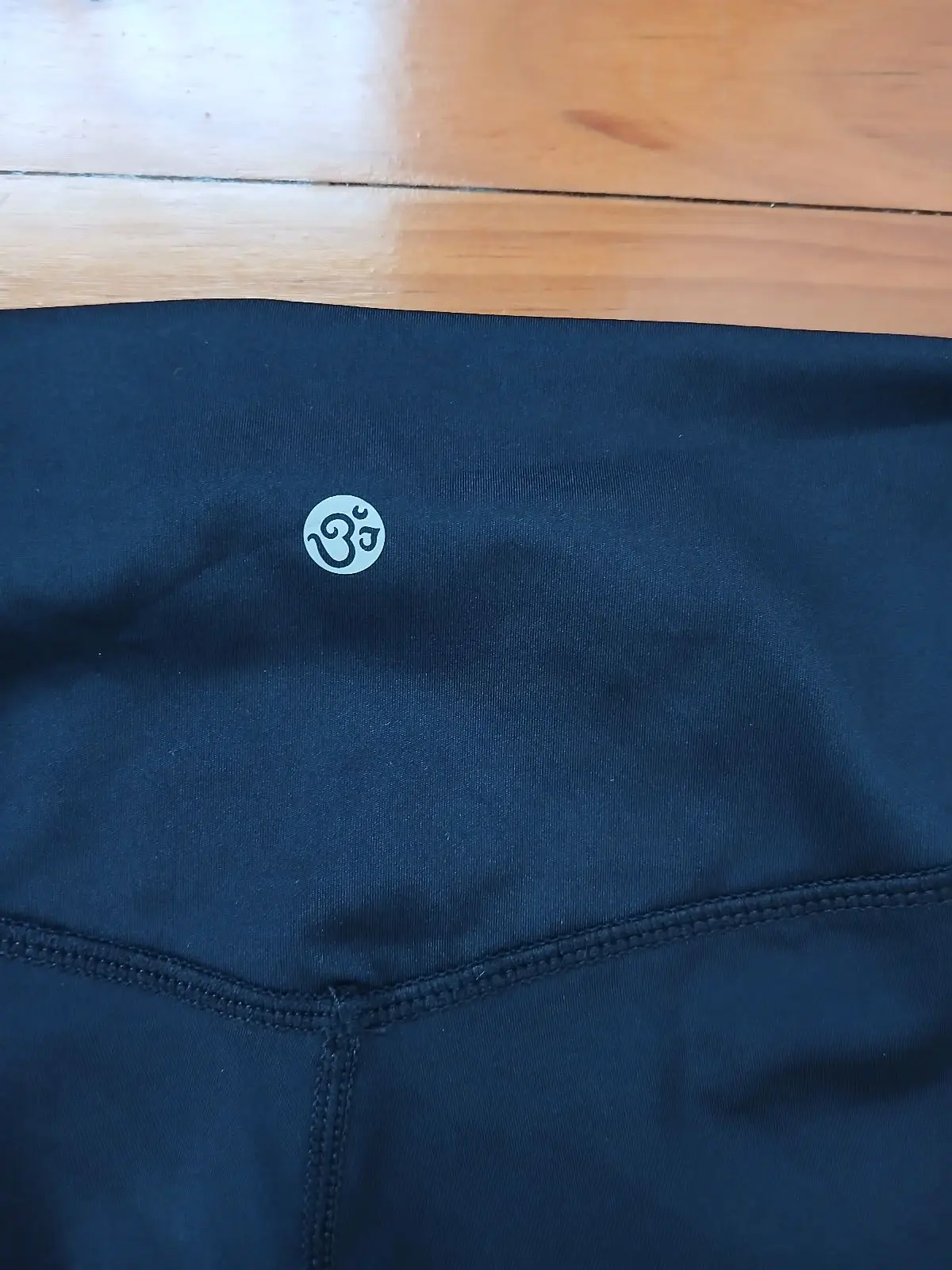 Black Athletic Leggings with Mesh Panels
