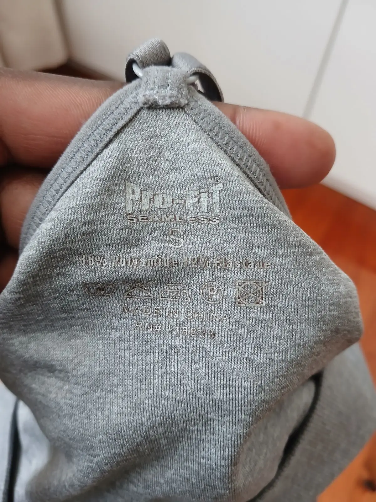Grey Seamless Sports Bra