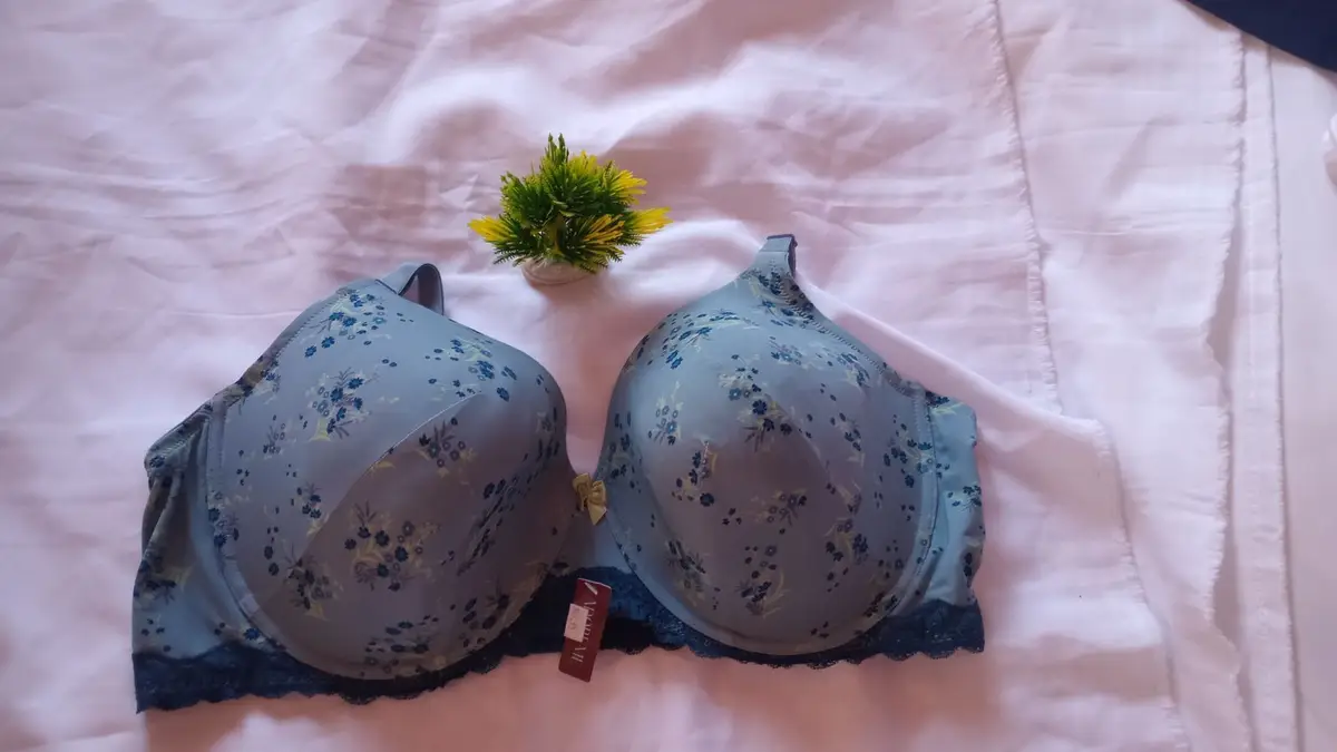 Adore Me Blue Floral Bra