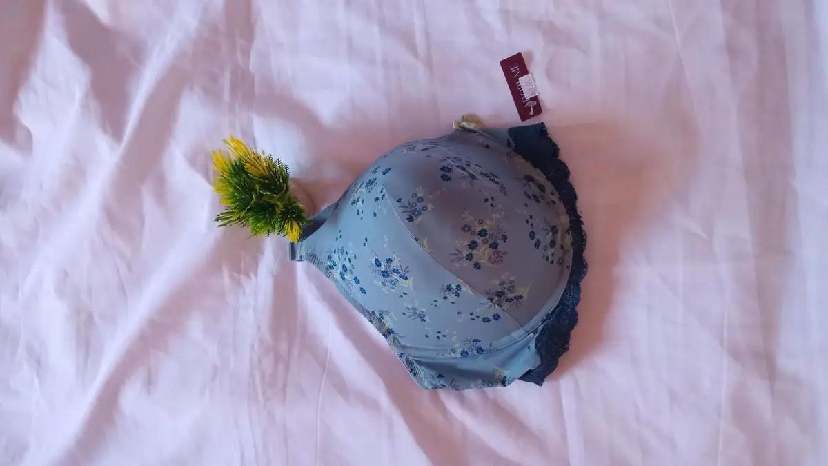 Adore Me Blue Floral Bra