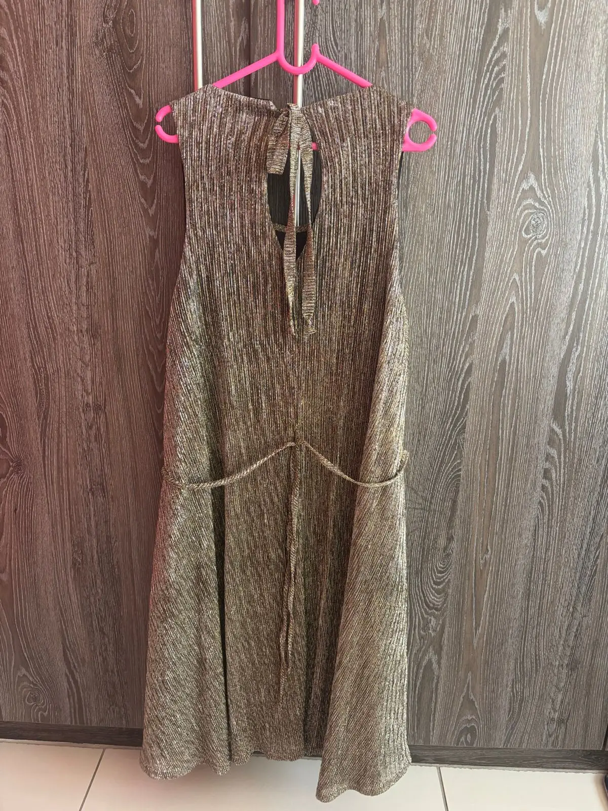 Metallic Gold Sleeveless Dress