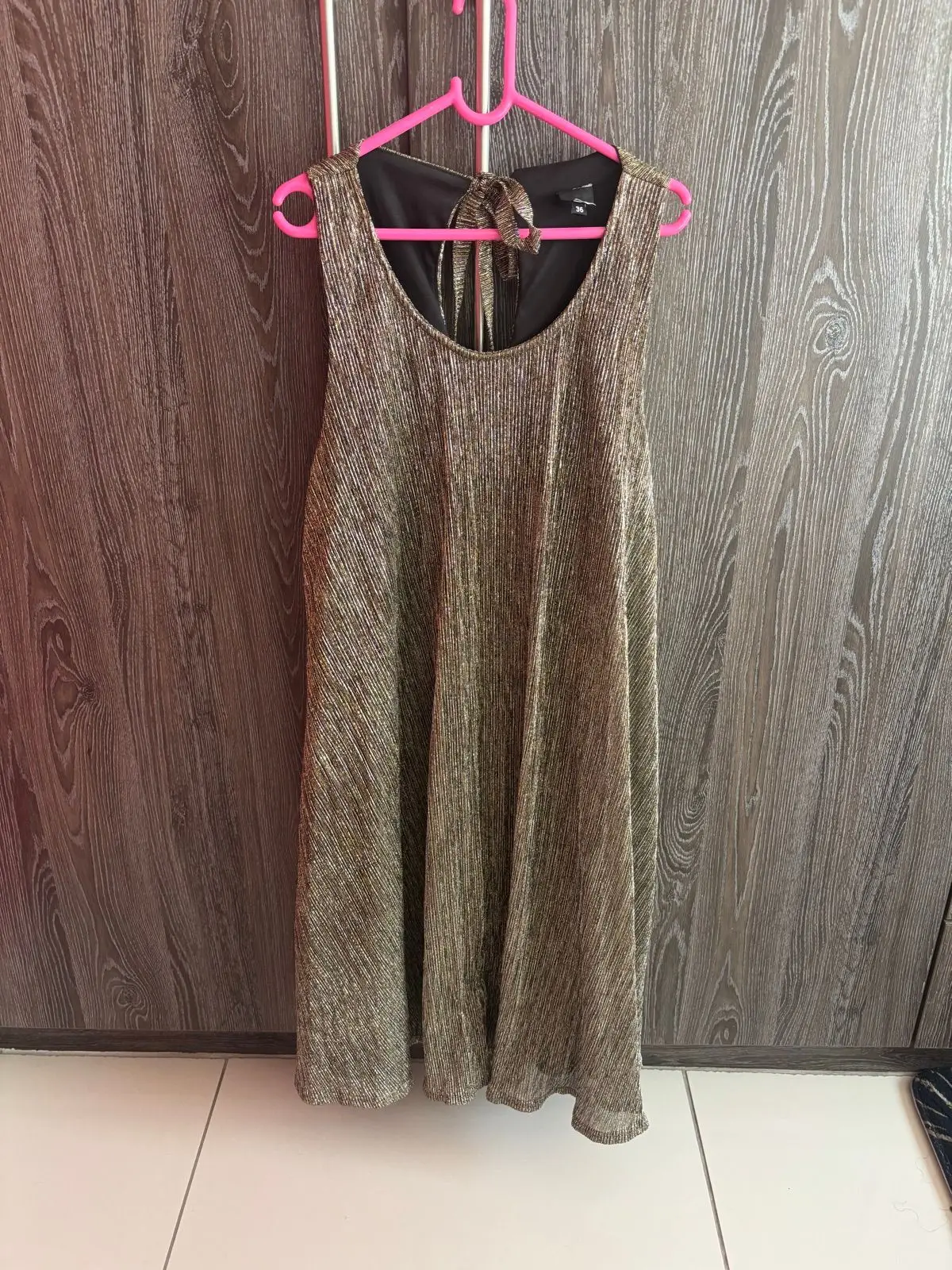 Metallic Gold Sleeveless Dress