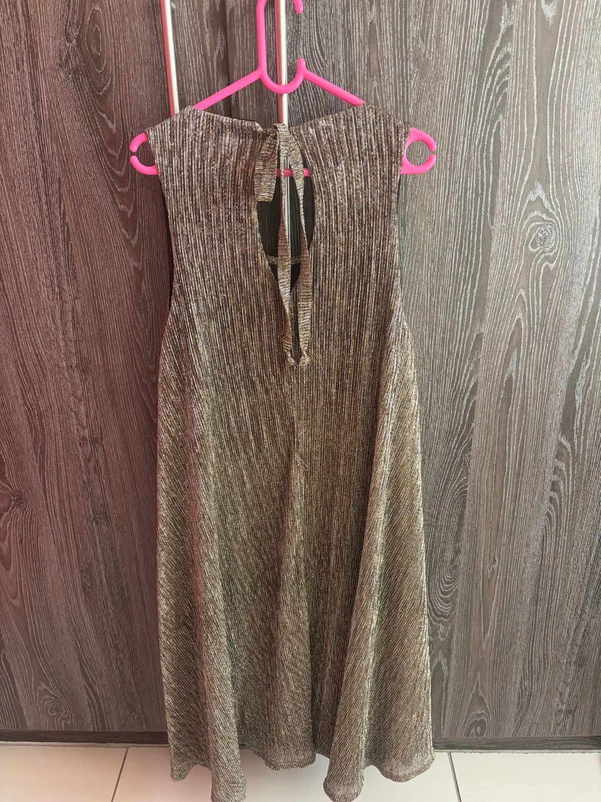 Metallic Gold Sleeveless Dress