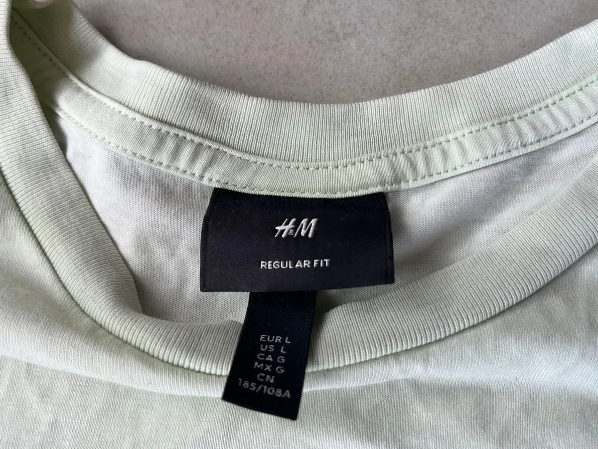 H&M CoolMax Graphic T-Shirt Light Green