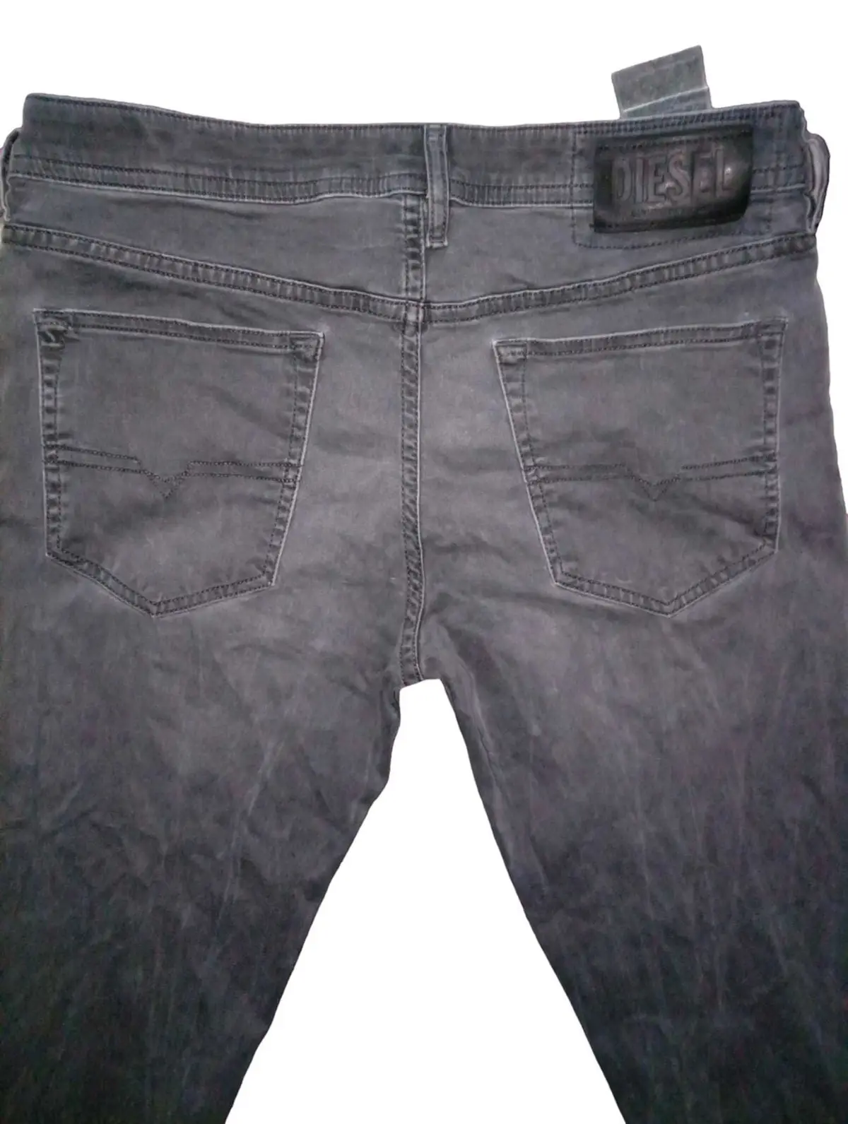 Diesel Grey Washed Denim Jeans