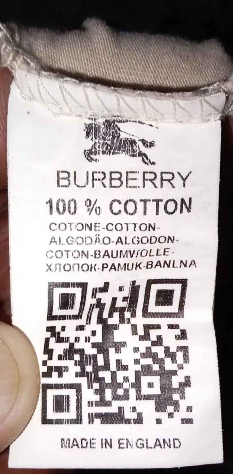 Burberry Logo Patch T-Shirt Beige