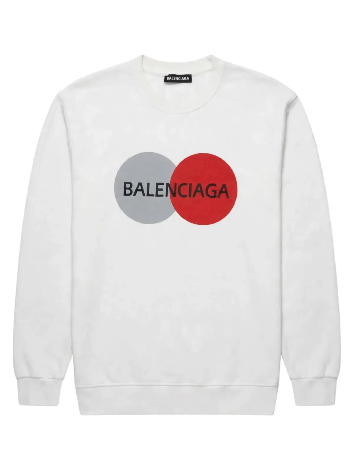 Balenciaga Credit Card Logo Sweatshirt White